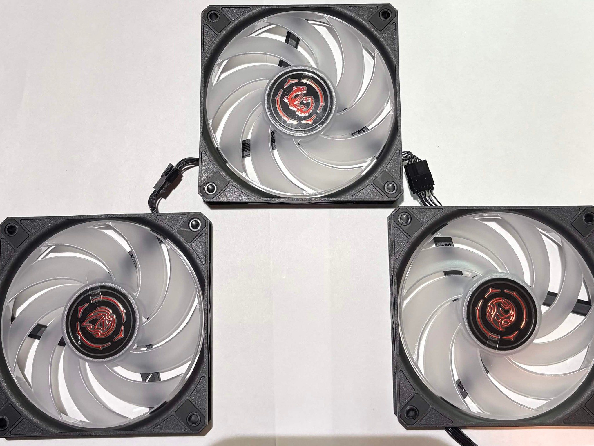 MSI 120mm ARGB PWM Case Fans 3-Pack – Daisy Chain – Tested Working