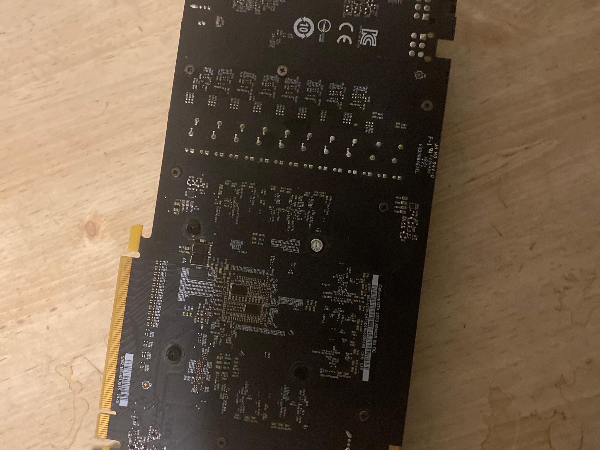 Msi Gtx 1070, 8gb used no box,two years use comes with 2 sticks of ddr4 16gb ram