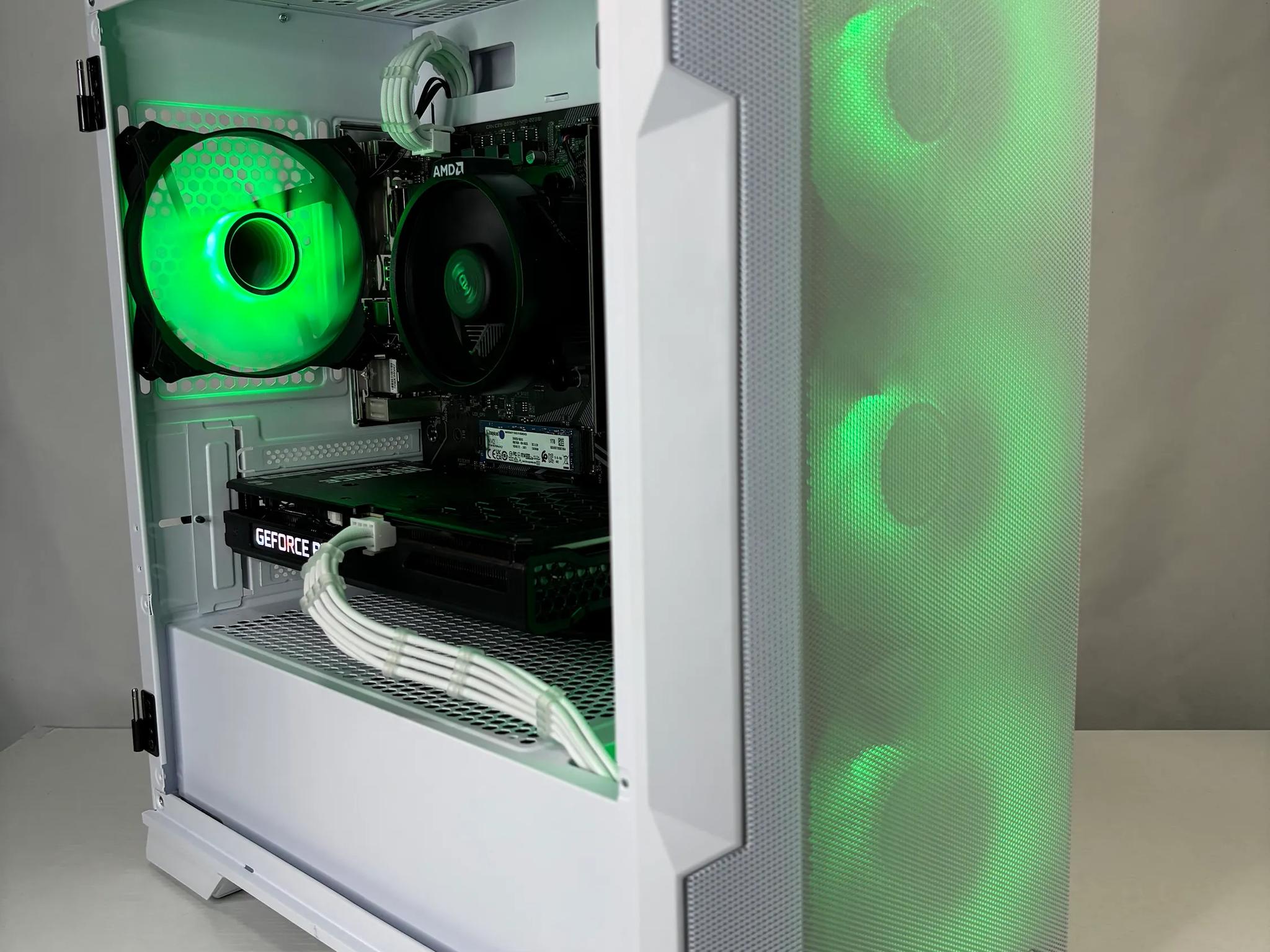 ❄️White RTX Gaming PC | Ryzen 5 5500 | RTX 3050 | 16GB RAM | 1TB NVME❄️