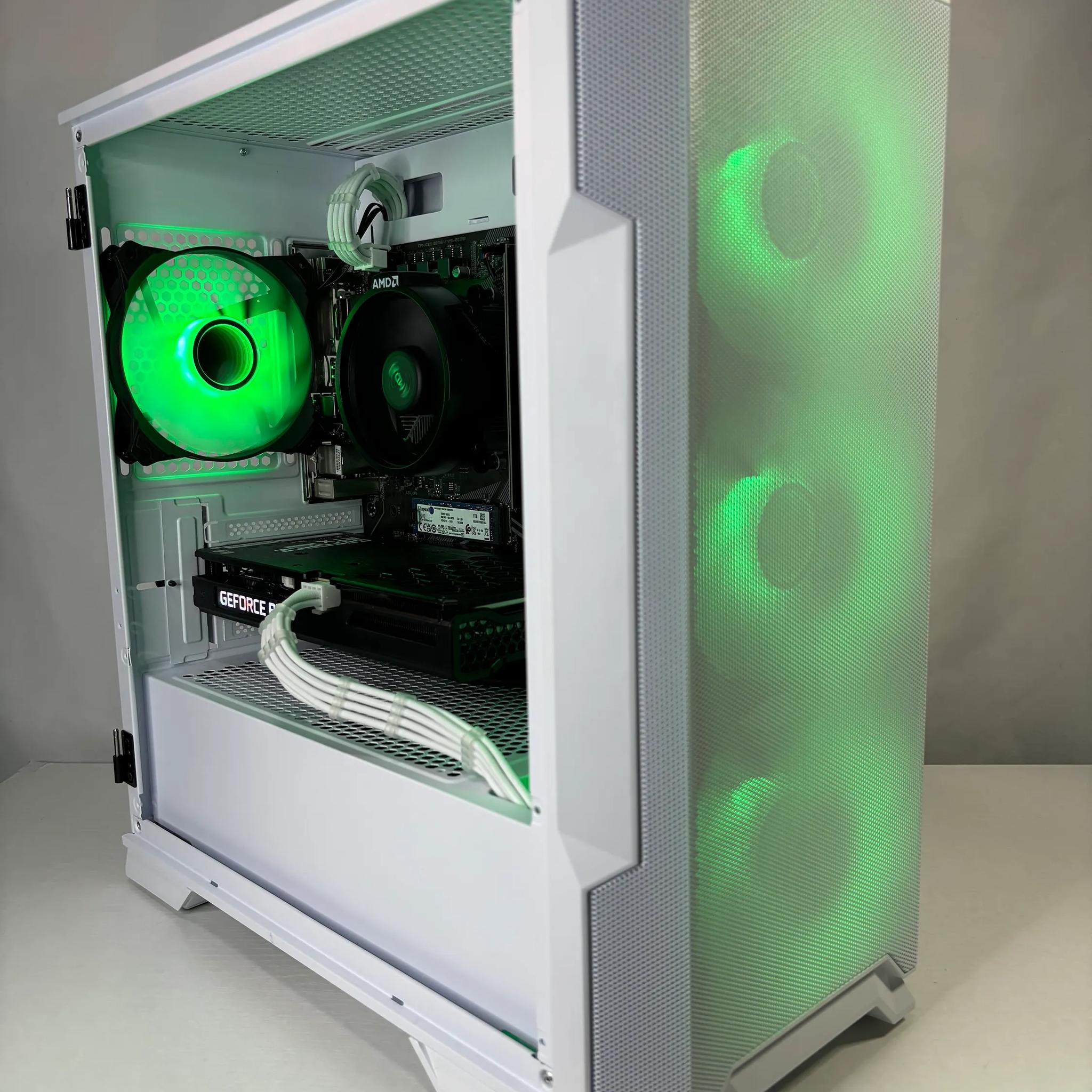 ❄️White RTX Gaming PC | Ryzen 5 5500 | RTX 3050 | 16GB RAM | 1TB NVME❄️