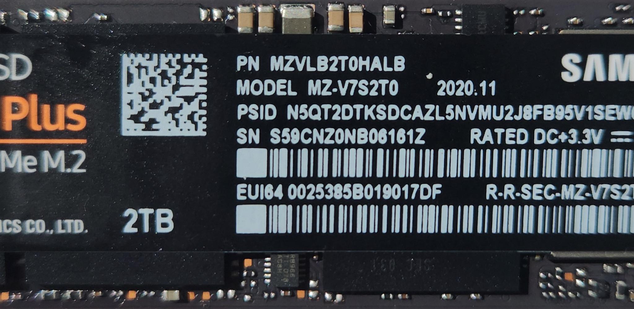 Samsung 970 Evo Plus 2TB