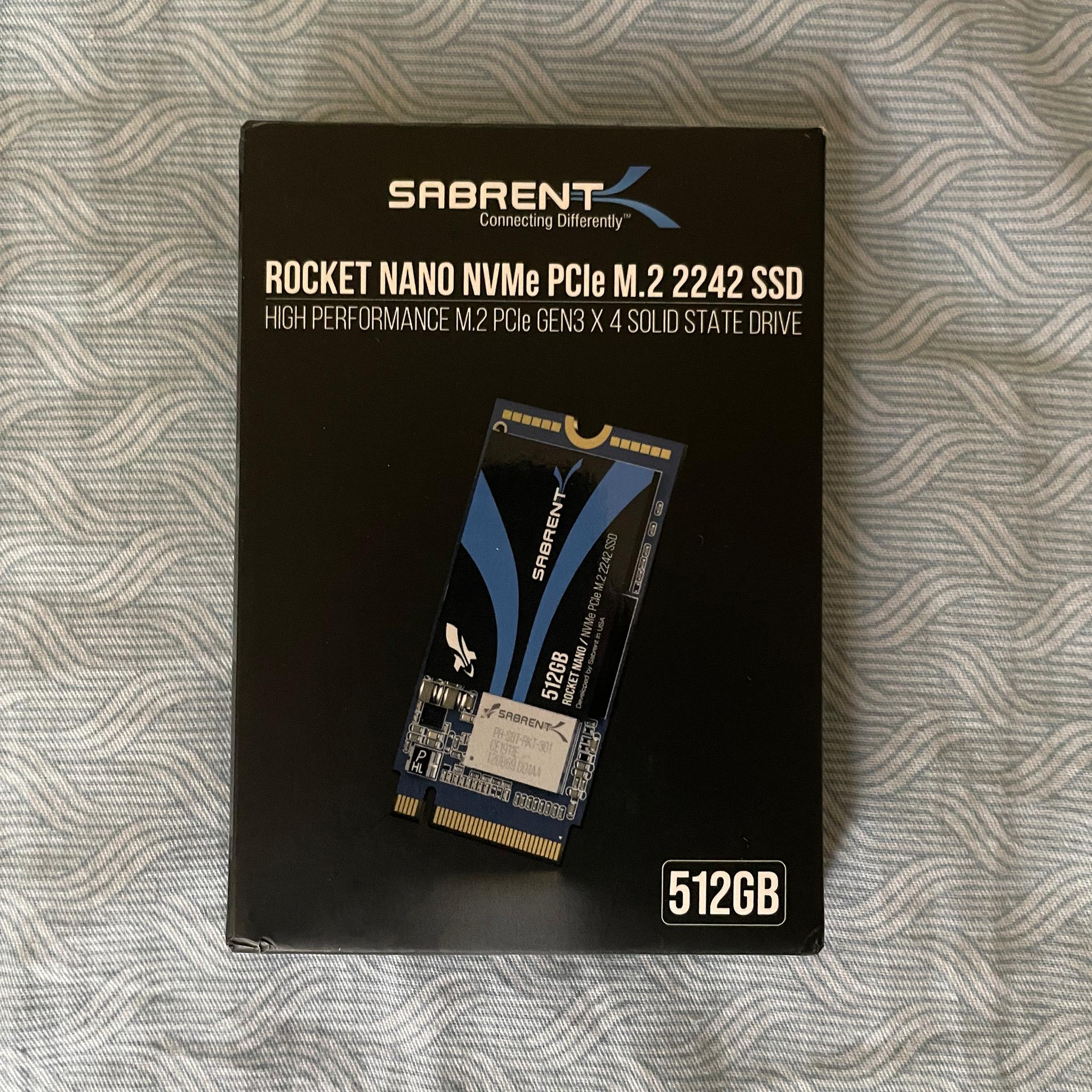 Sabrent Rocket Nano M.2-2242 512GB NVMe SSD