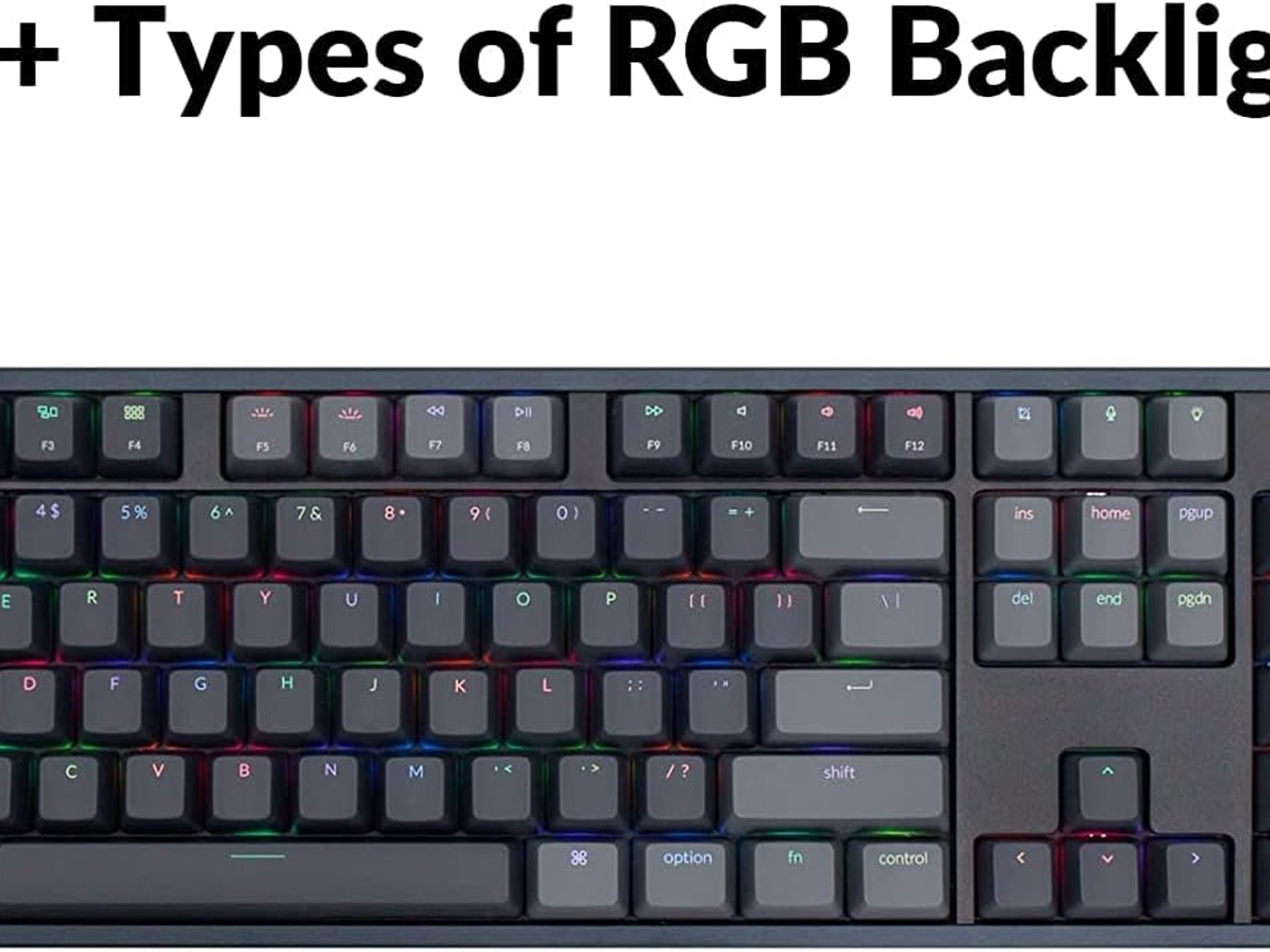 NEW! Keychron K10 RGB Full Size Layout Hot-Swappable Mechanical Keyboard - Aluminum Frame
