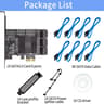 PCIe 8-Port SATA Controller Card 6 Gbps Windows, MAC, Linux w/ 8 SATA Cables & Low Profile Bracket