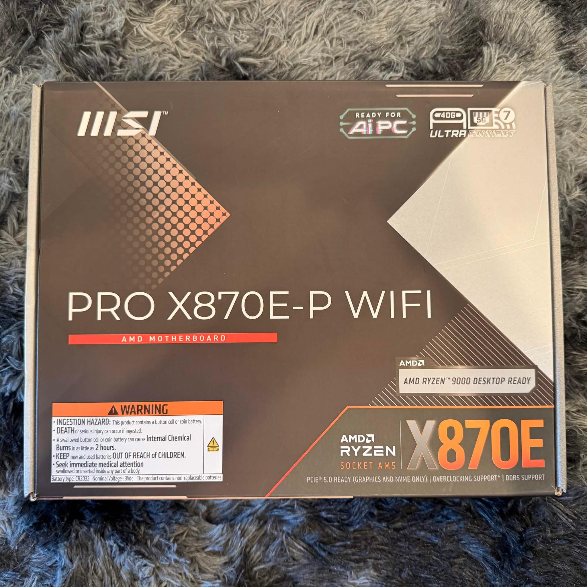 MSI PRO X870-P WIFI Motherboard, ATX - Supports AMD Ryzen 9000 / 8000 / 7000 Processors