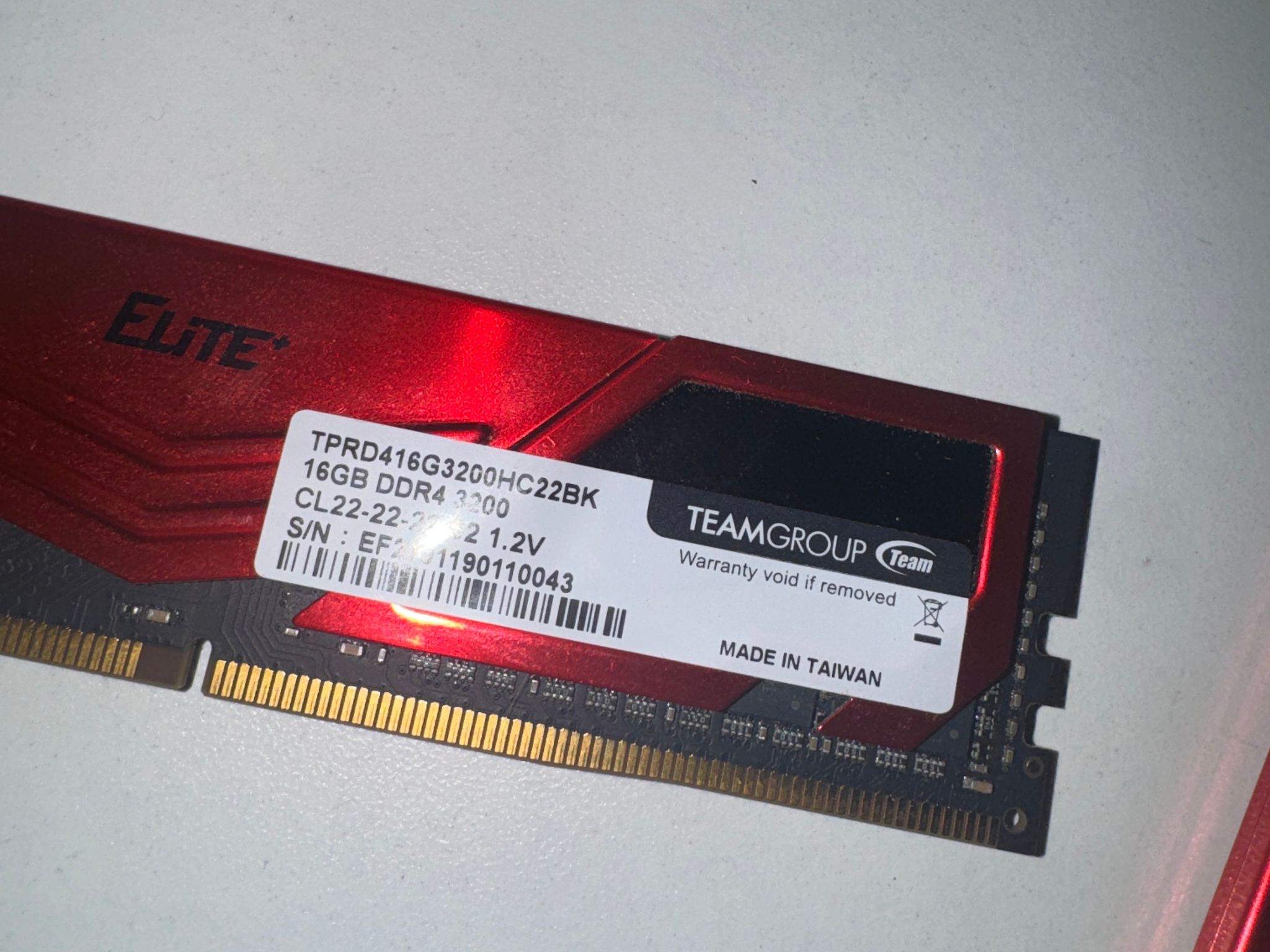 (Read desc) Teamgroup red ram 32GB ddr4 3200mhz