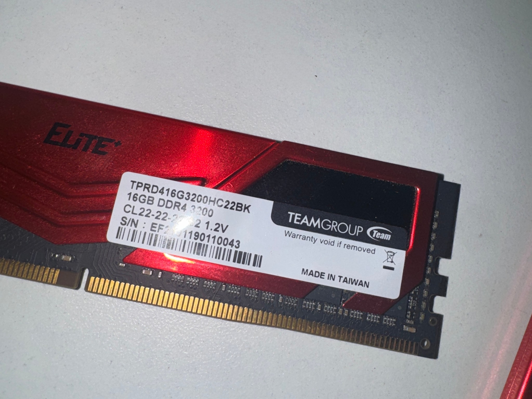 (Read desc) Teamgroup red ram 32GB ddr4 3200mhz