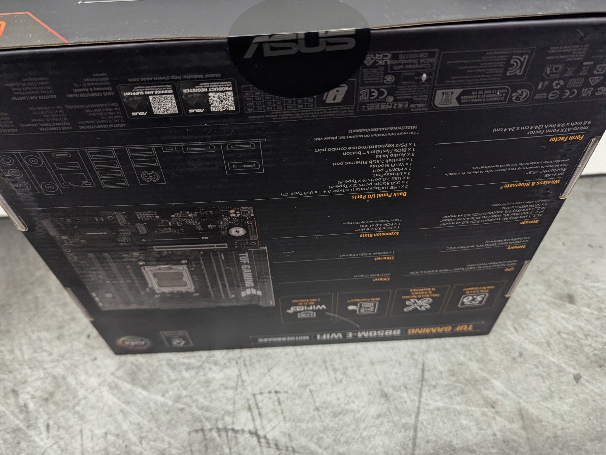🛡️ ASUS TUF GAMING B850M-E WIFI | AM5 Micro ATX Motherboard