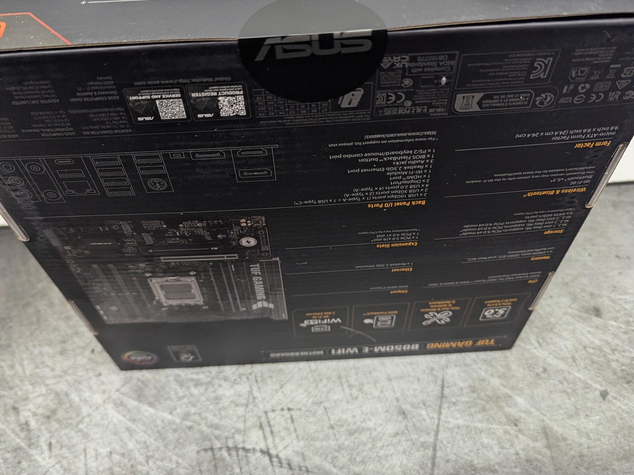 🛡️ ASUS TUF GAMING B850M-E WIFI | AM5 Micro ATX Motherboard