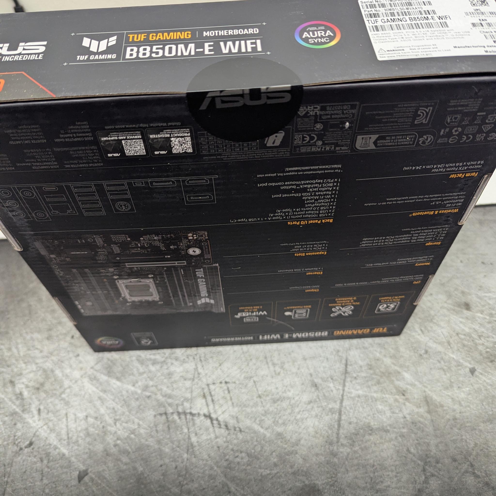 🛡️ ASUS TUF GAMING B850M-E WIFI | AM5 Micro ATX Motherboard
