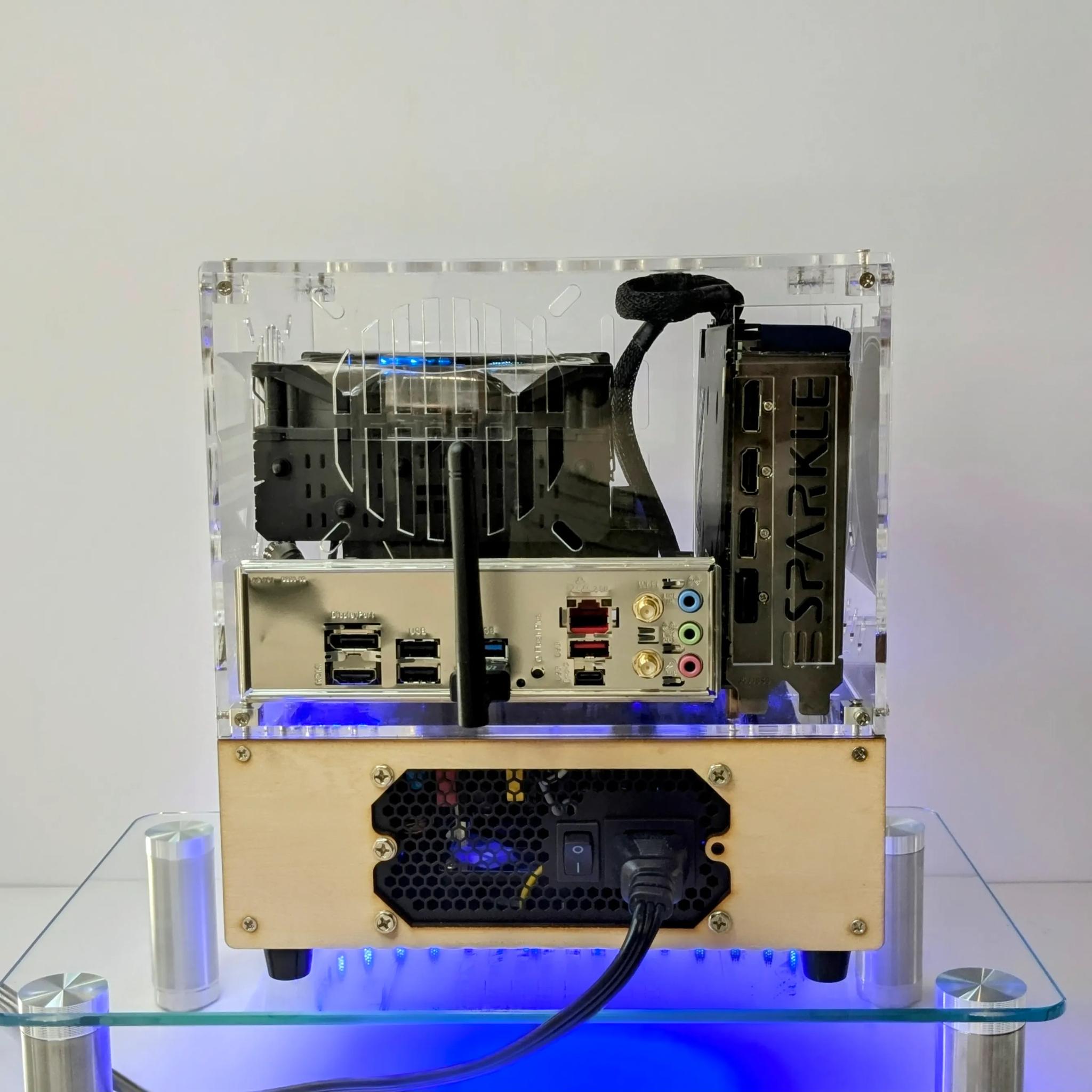 "Holo-Wood" Beast(AM5)🪵Intel ARC A750🧬Ryzen 5 8400F🧬32GB DDR5 RAM🧬1TB NVMe M.2 SSD🧬Windows 11 Pro✅