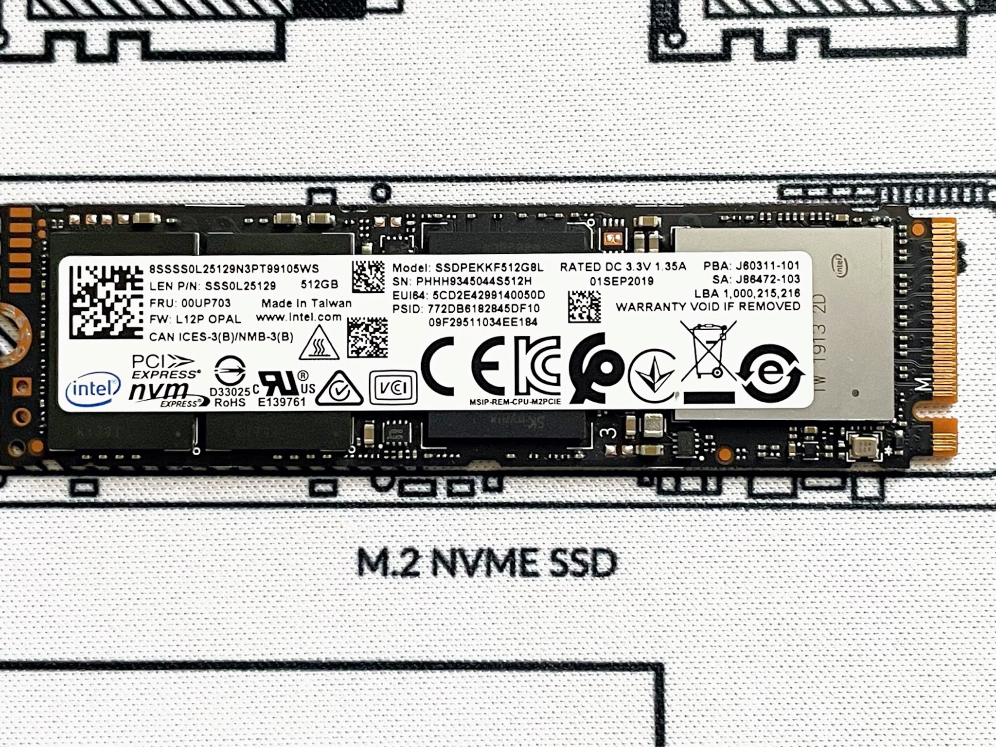 Intel Pro 760p 500GB NVMe PCIe Gen3 x 4 M.2 2280 Internal M.2 SSD High Performance