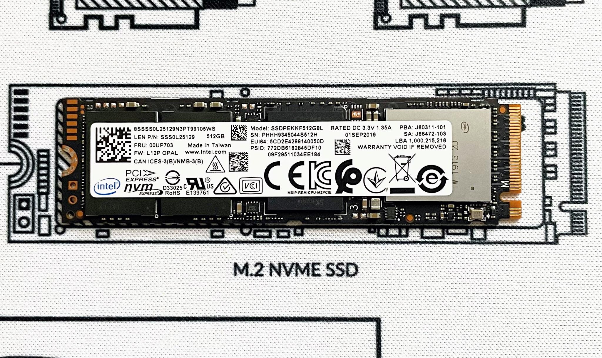 Intel Pro 760p 500GB NVMe PCIe Gen3 x 4 M.2 2280 Internal M.2 SSD High Performance