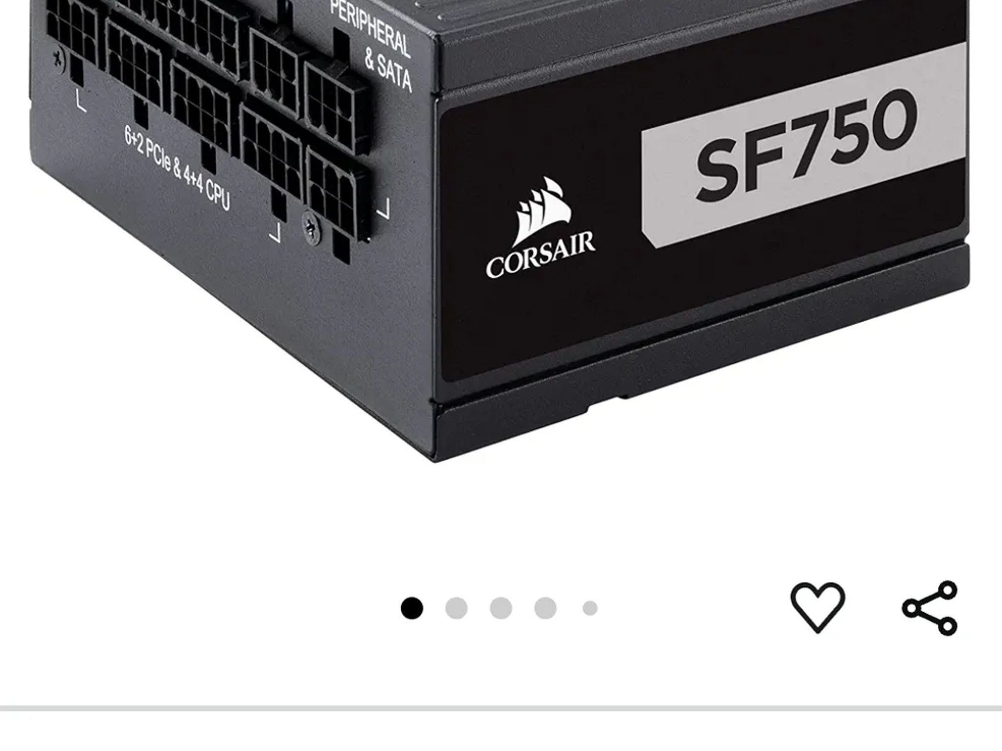 Corsair SF750 SFX 80 PLUS PLATINUM POWER SUPPLY