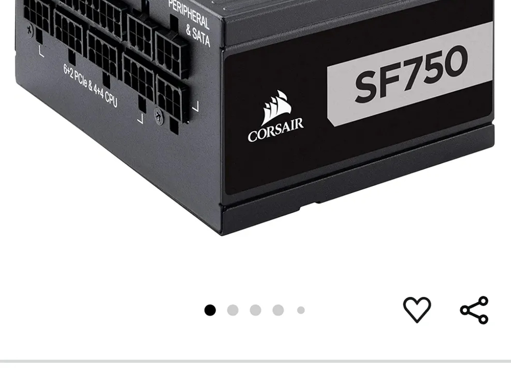 Corsair SF750 SFX 80 PLUS PLATINUM POWER SUPPLY