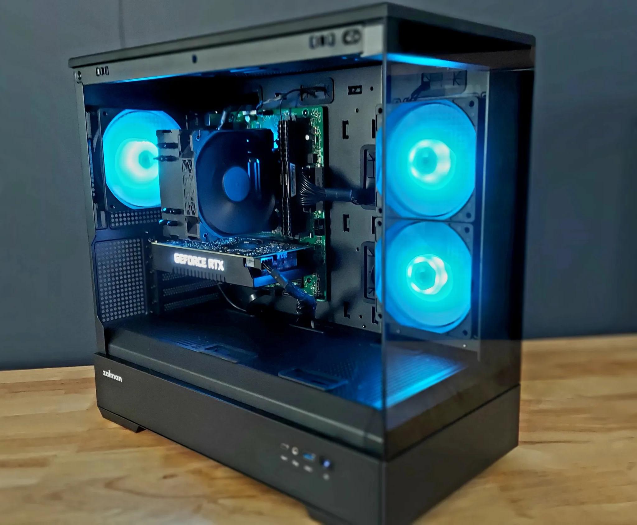 I5-9400, RTX 2060 6GB DDR6, 16GB RAM, 1TB NVME, Windows 11 Pro gaming desktop