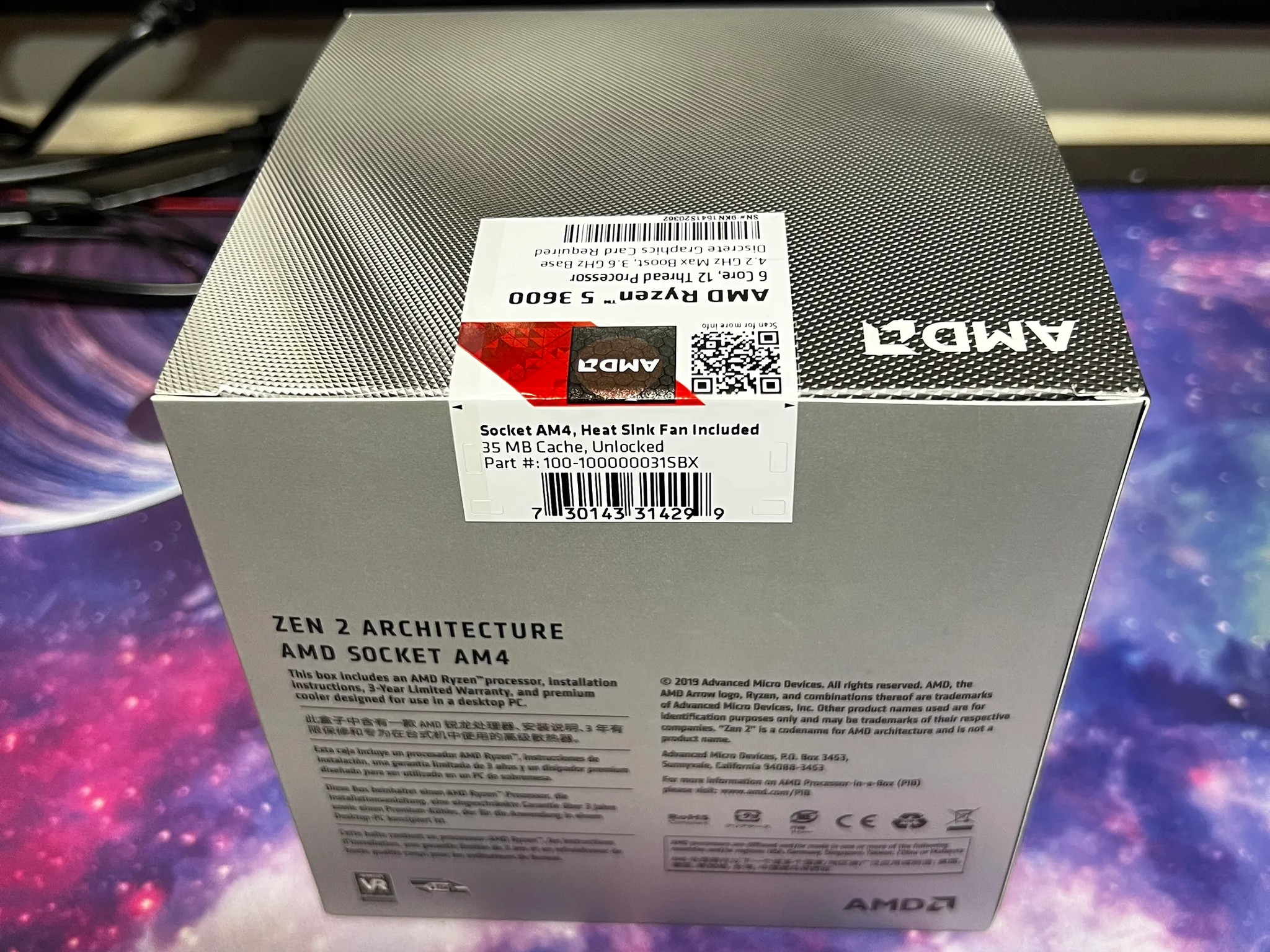 AMD Ryzen™ 5 3600 6-Core, 12-Thread