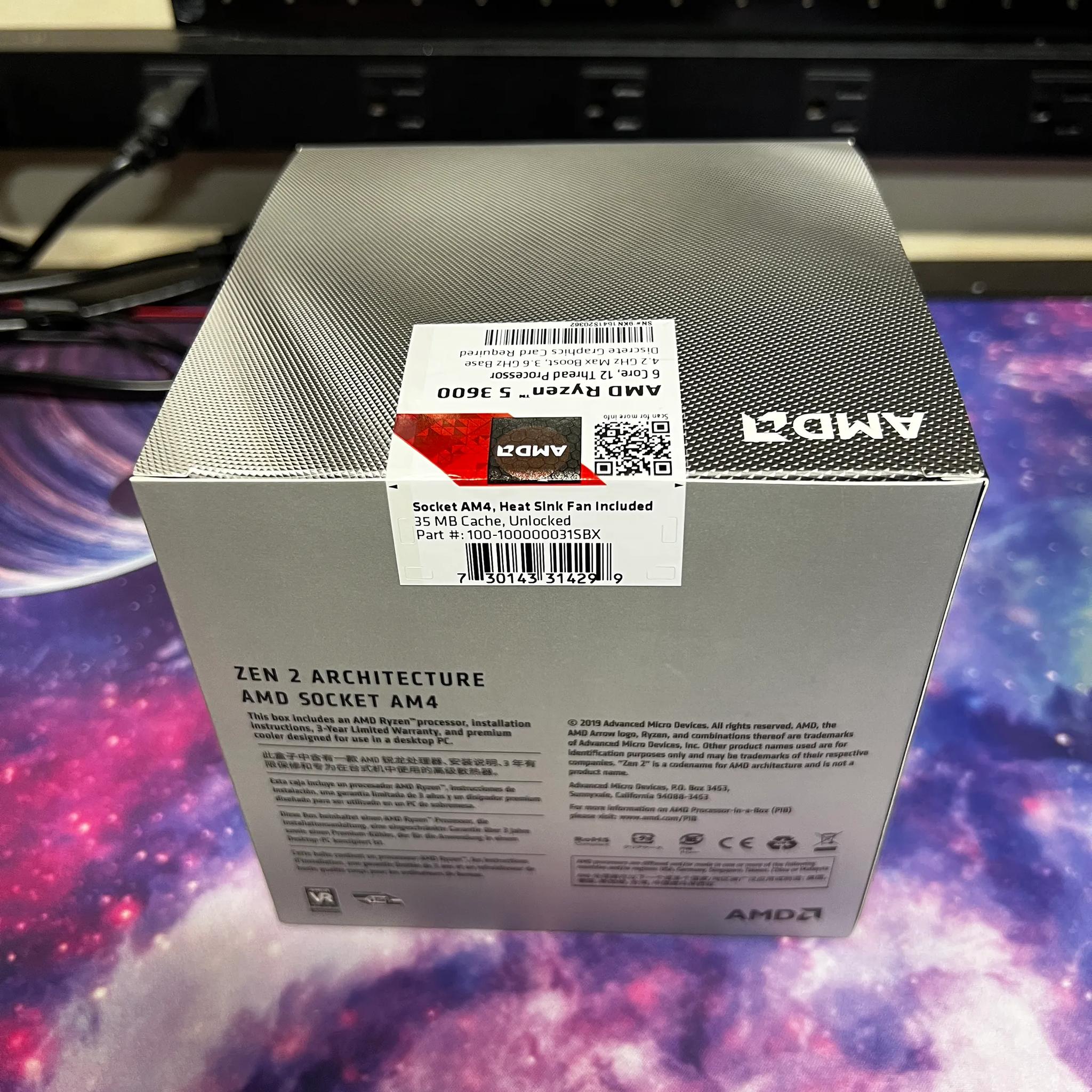 AMD Ryzen™ 5 3600 6-Core, 12-Thread
