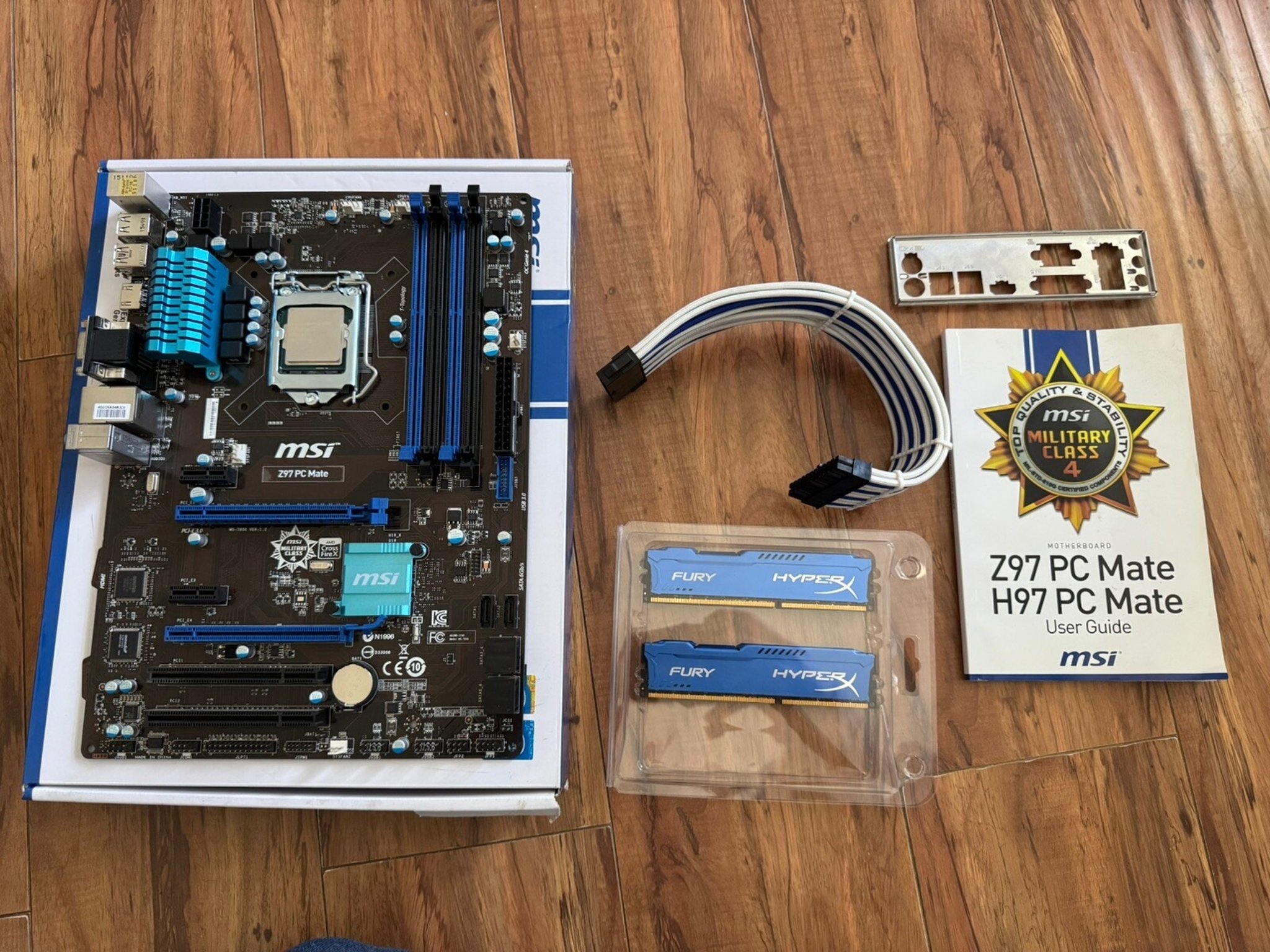 MSI Z97 PC MATE ATX LGA1150 Motherboard - Intel Core i5-4590 CPU - 16 GB RAM