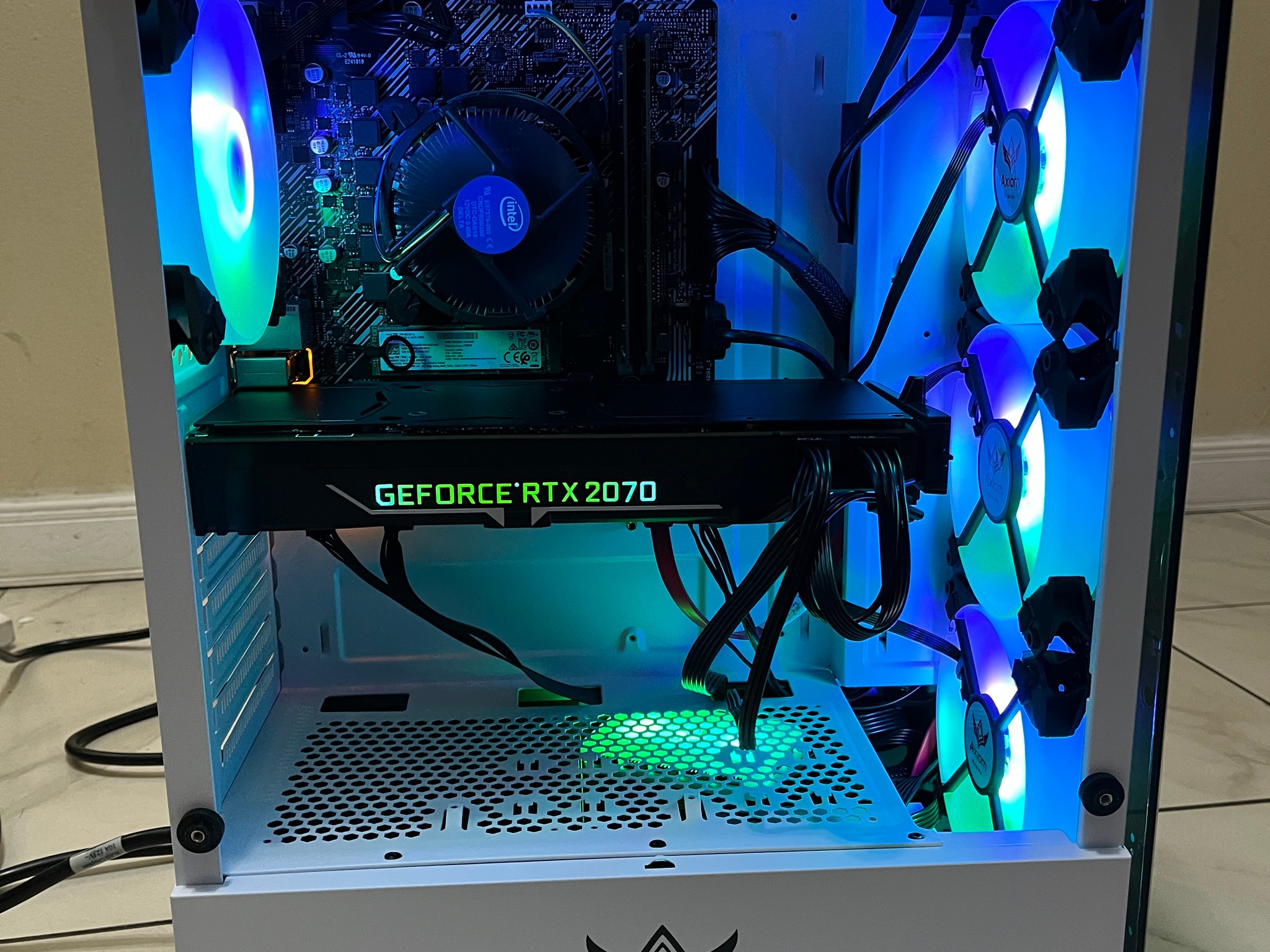 🔥RTX 2070, Intel i5-10400, 12GB RAM, 870 GB Storage, High Performance RGB Gaming PC w/ Remote