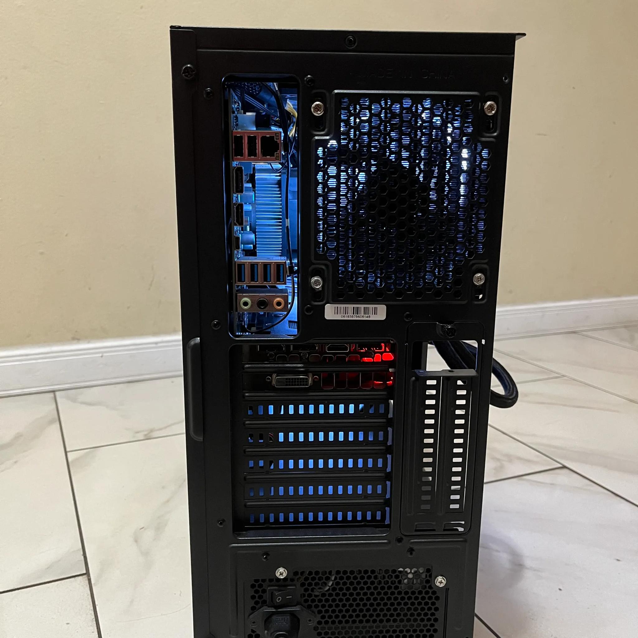 🟠🔥NVIDIA GTX 1080, Intel i7-8700, 16GB RAM, 1.6 TB Storage, High Performance Gaming PC w/ RGB Remote