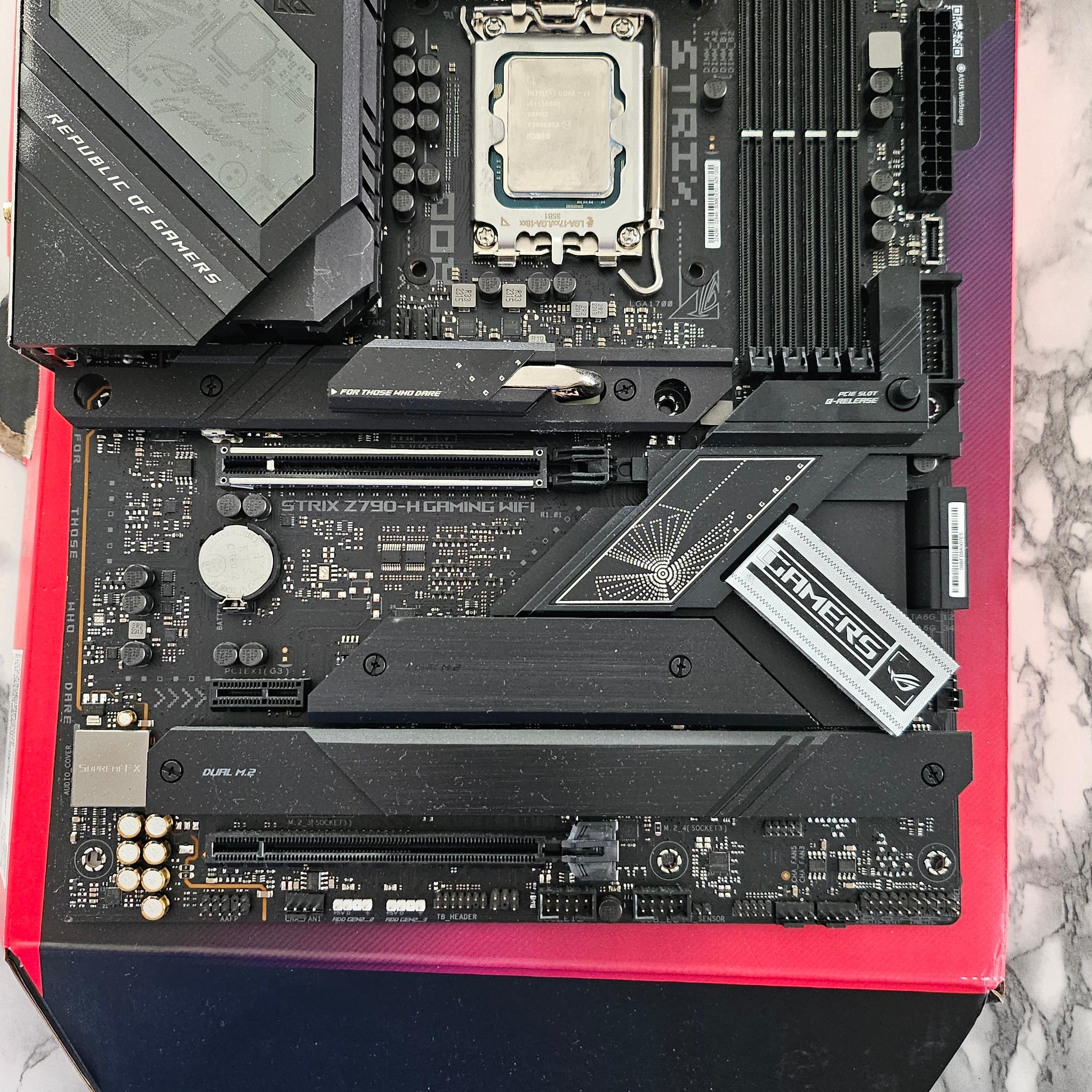 Intel 13600K & ROG STRIX Z790 H Gaming Wifi Motherboard