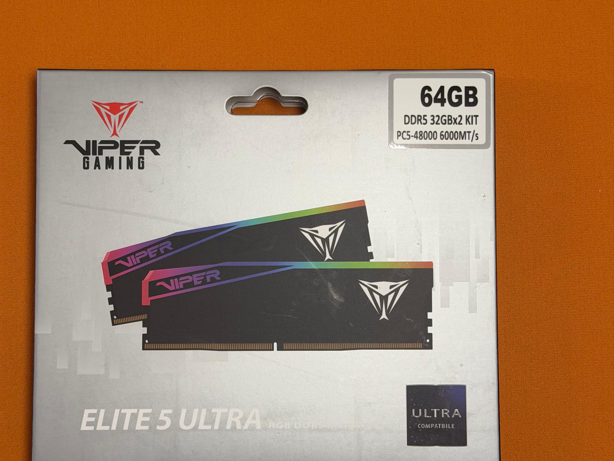 Patriot Viper Elite 5 Ultra 64GB (2 x 32GB) CL28 RAM DDR5 6000