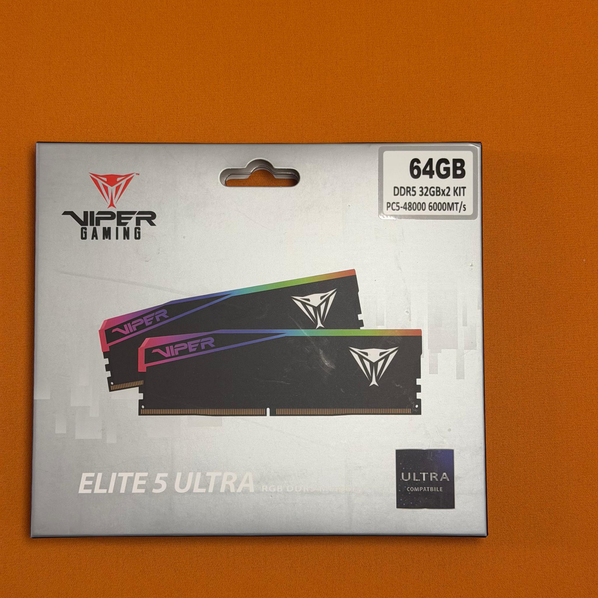 Patriot Viper Elite 5 Ultra 64GB (2 x 32GB) CL28 RAM DDR5 6000