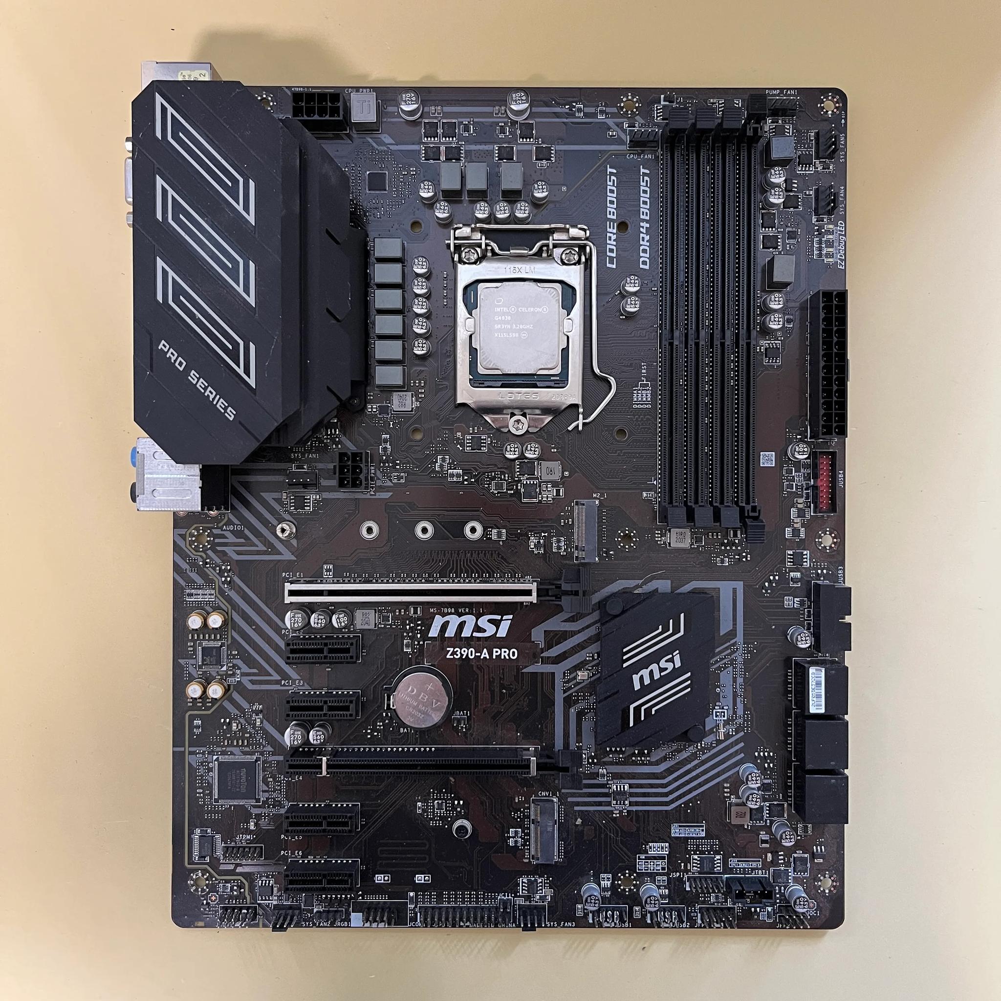 Intel G4930 + MSI Z390 A Pro combo