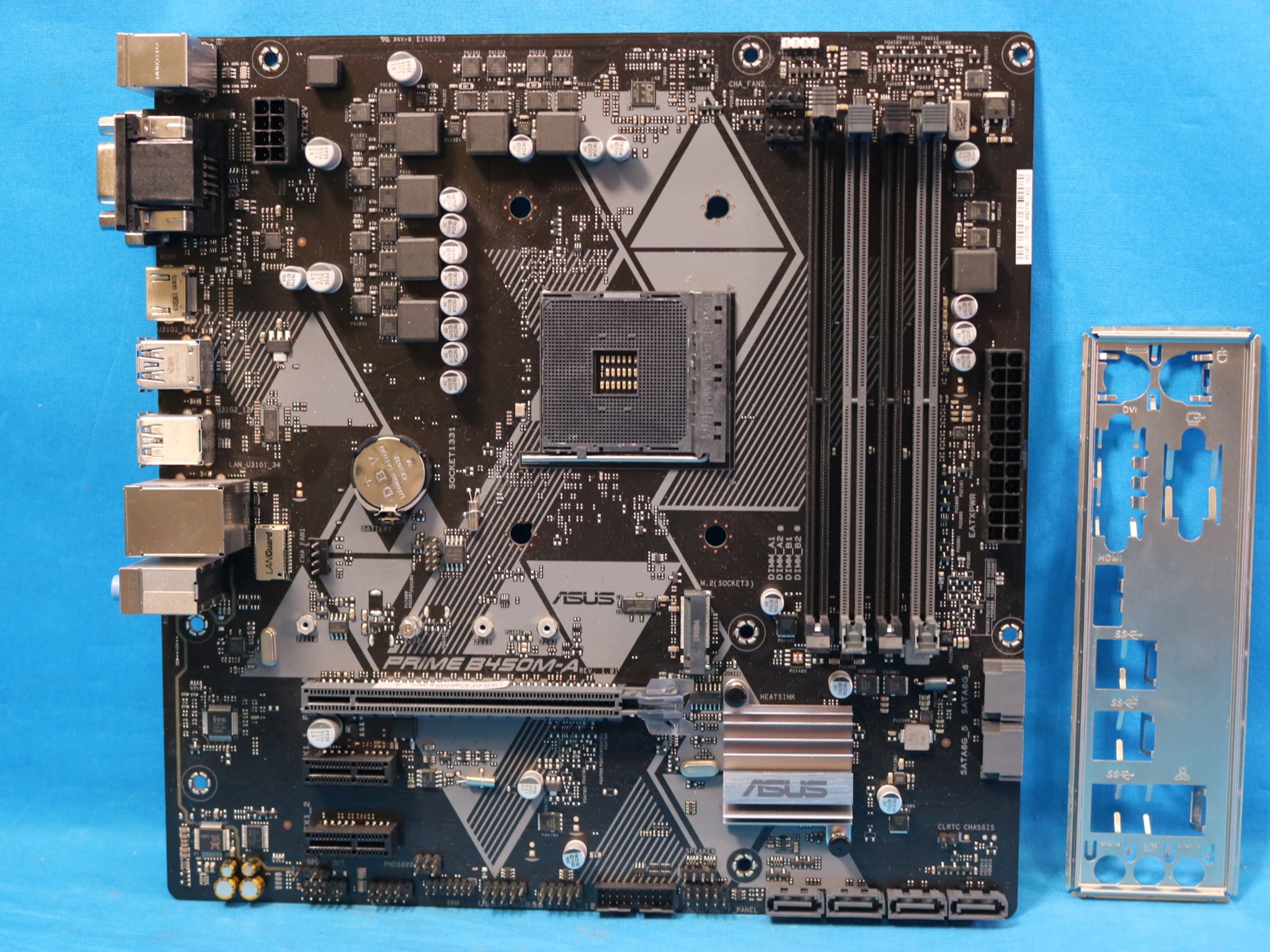 ASUS Prime B450M-A AMD Socket AM4 DDR4 MicroATX Desktop Motherboard & I/O Shield - 4187981488