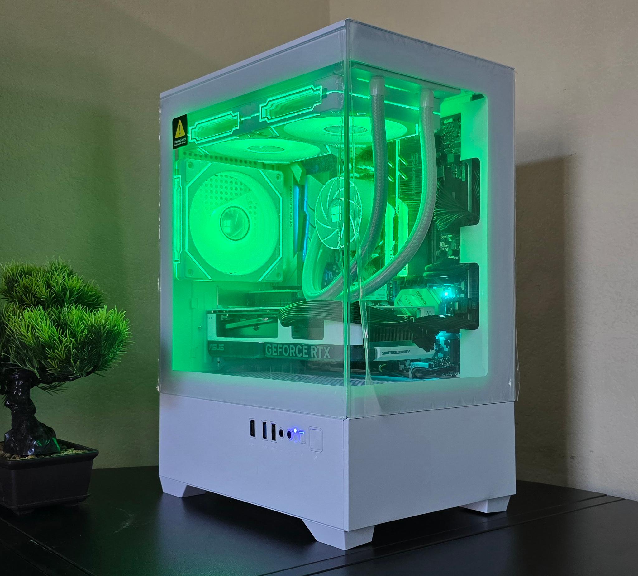 Custom Gaming PC "Glacial Aurora" - Ryzen 5 5600X | RTX 4060 | 32GB RGB RAM