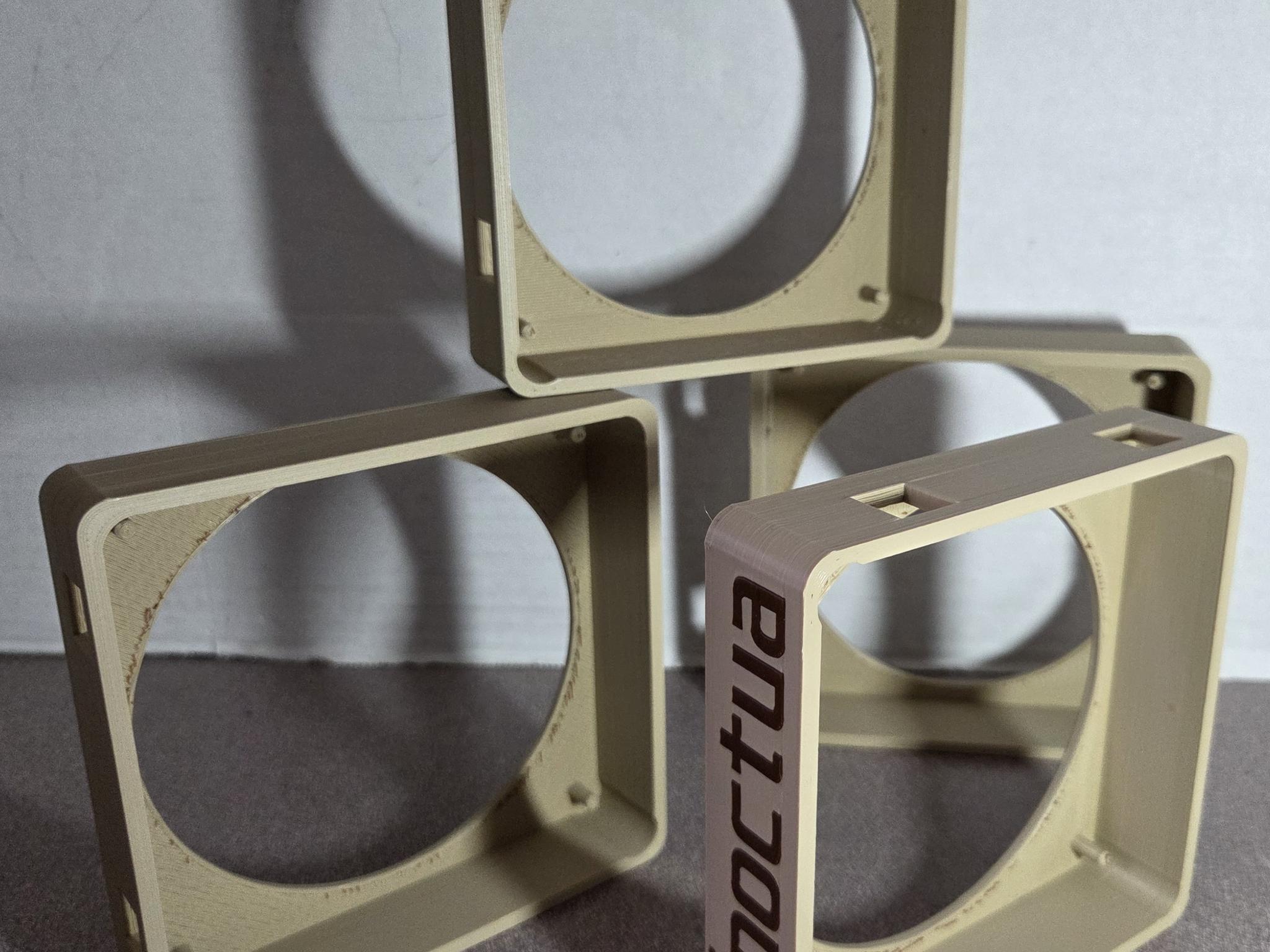 Custom Noctua NF-A12X25 Modular Fan Shrouds Only (No Fans) (4-Pack)