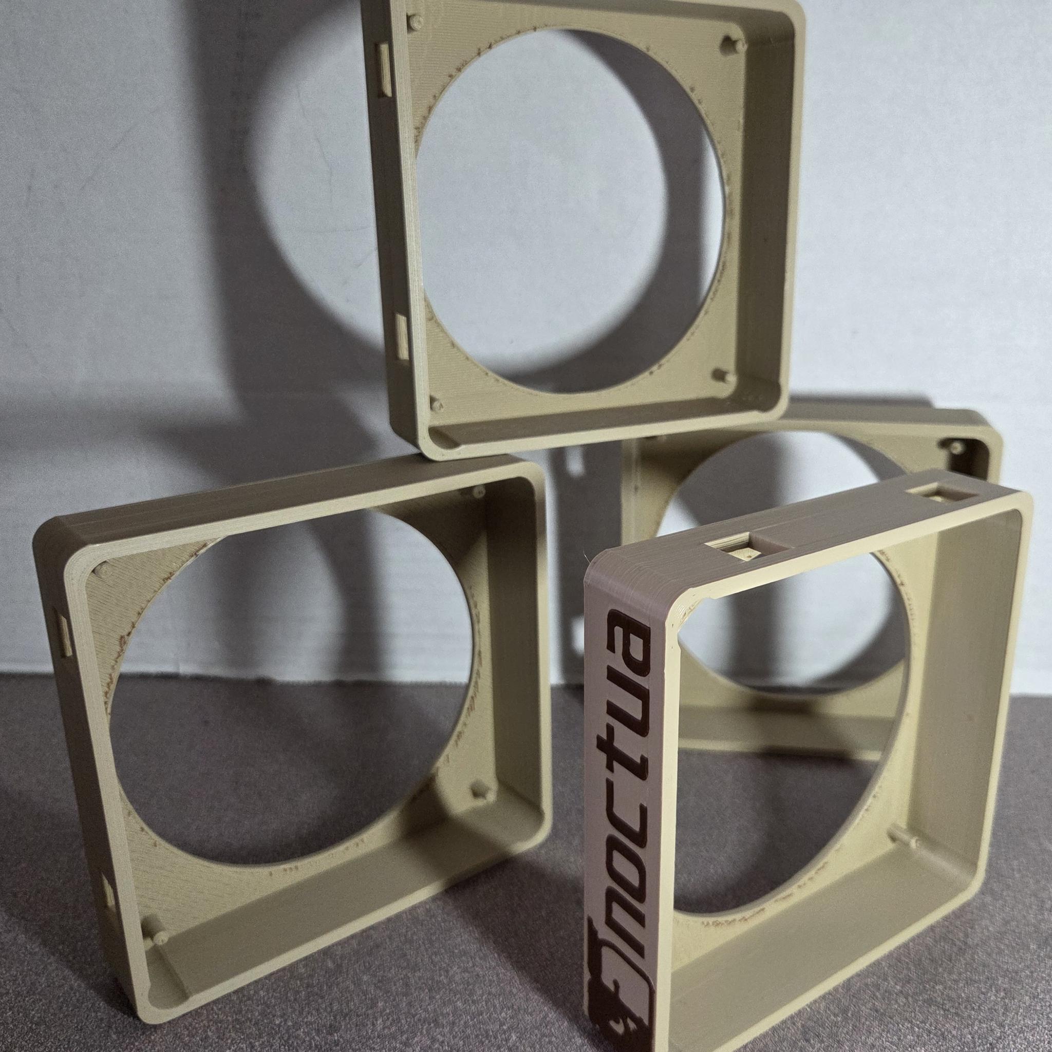 Custom Noctua NF-A12X25 Modular Fan Shrouds Only (No Fans) (4-Pack)