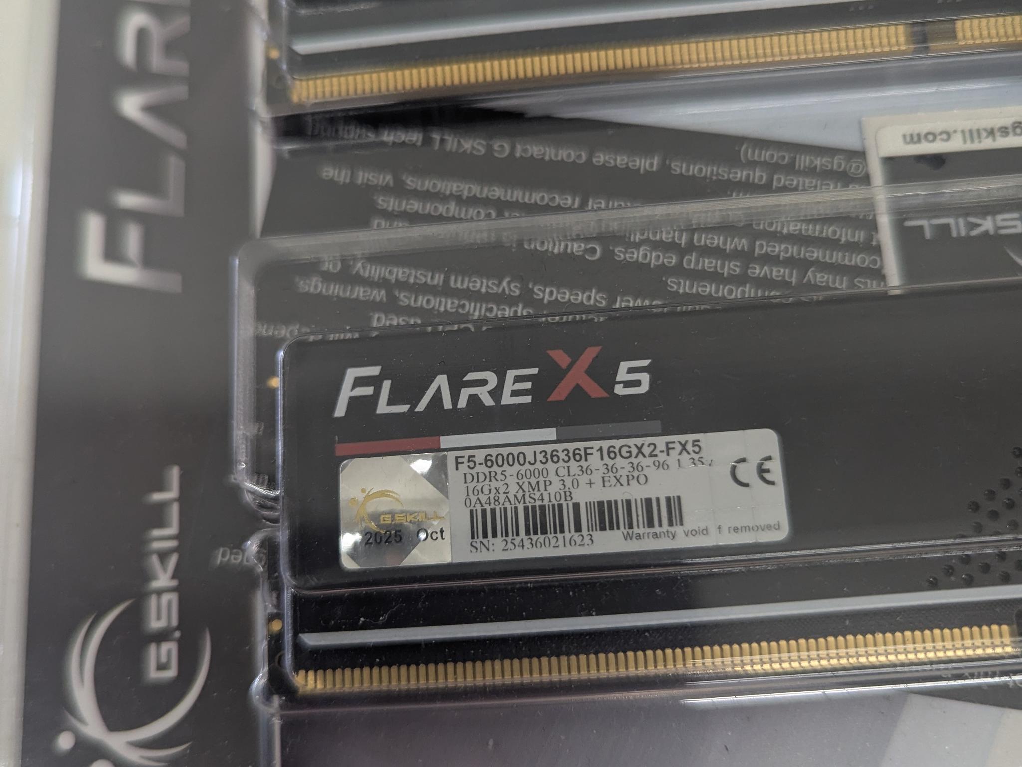 🔥 32GB 6000MHz | G.Skill Flare X5 DDR5 Kit