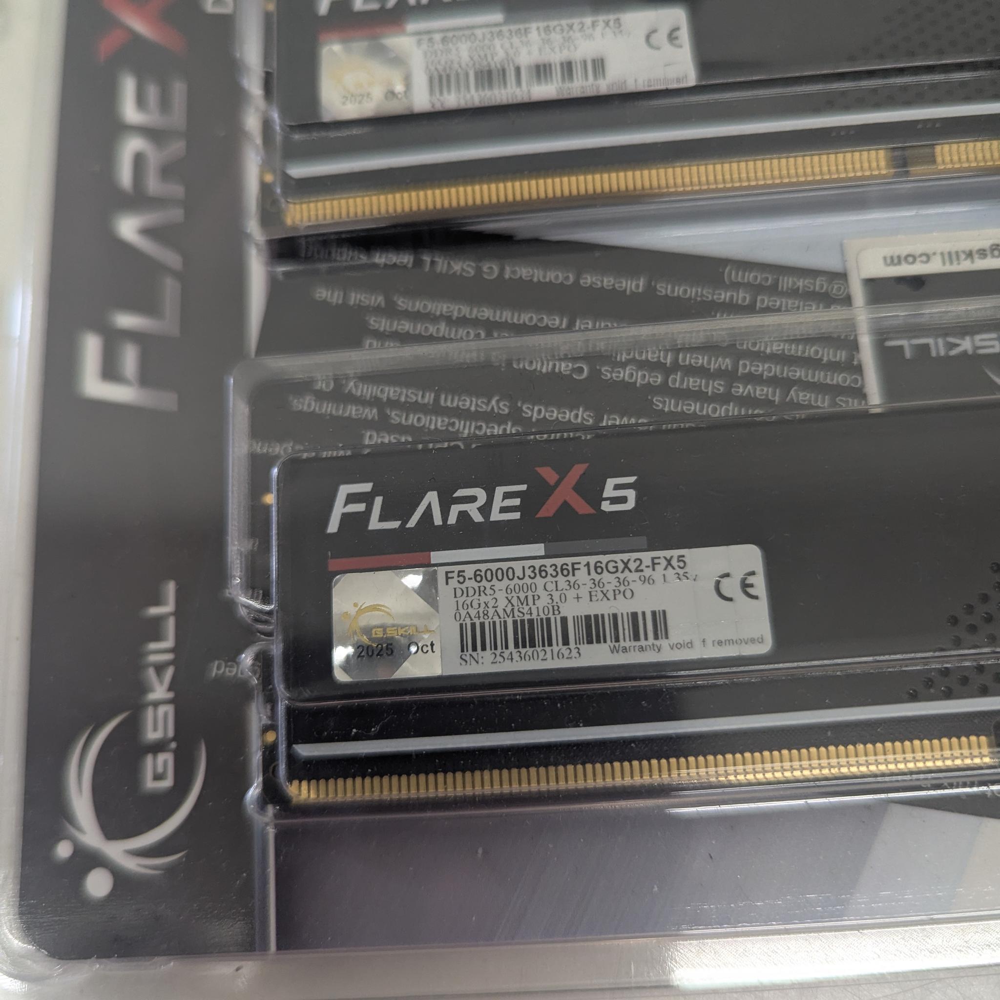 🔥 32GB 6000MHz | G.Skill Flare X5 DDR5 Kit
