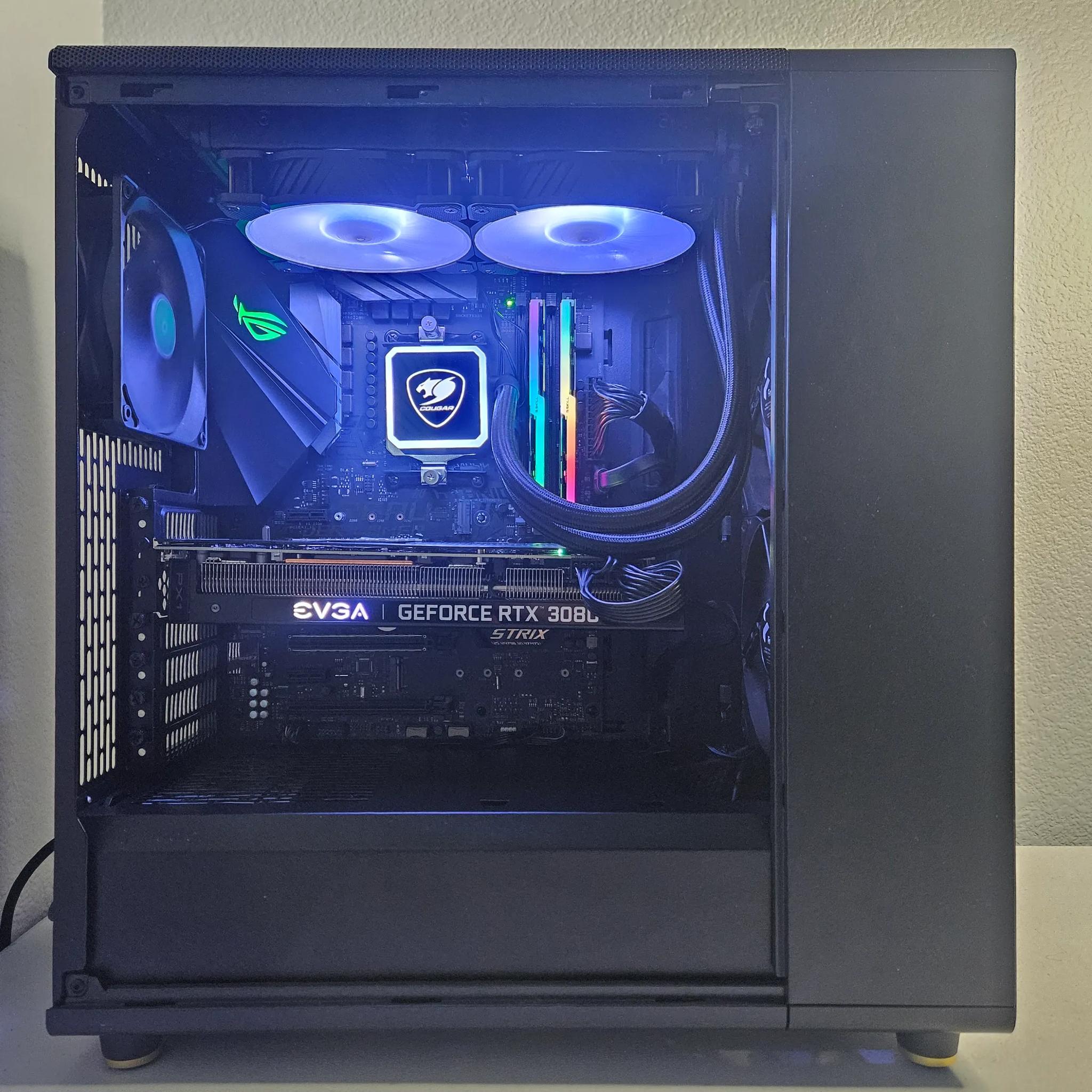 High End Gaming PC Ryzen 7 5800x RTX 3080 32GB RAM 1TB SSD 2TB HDD