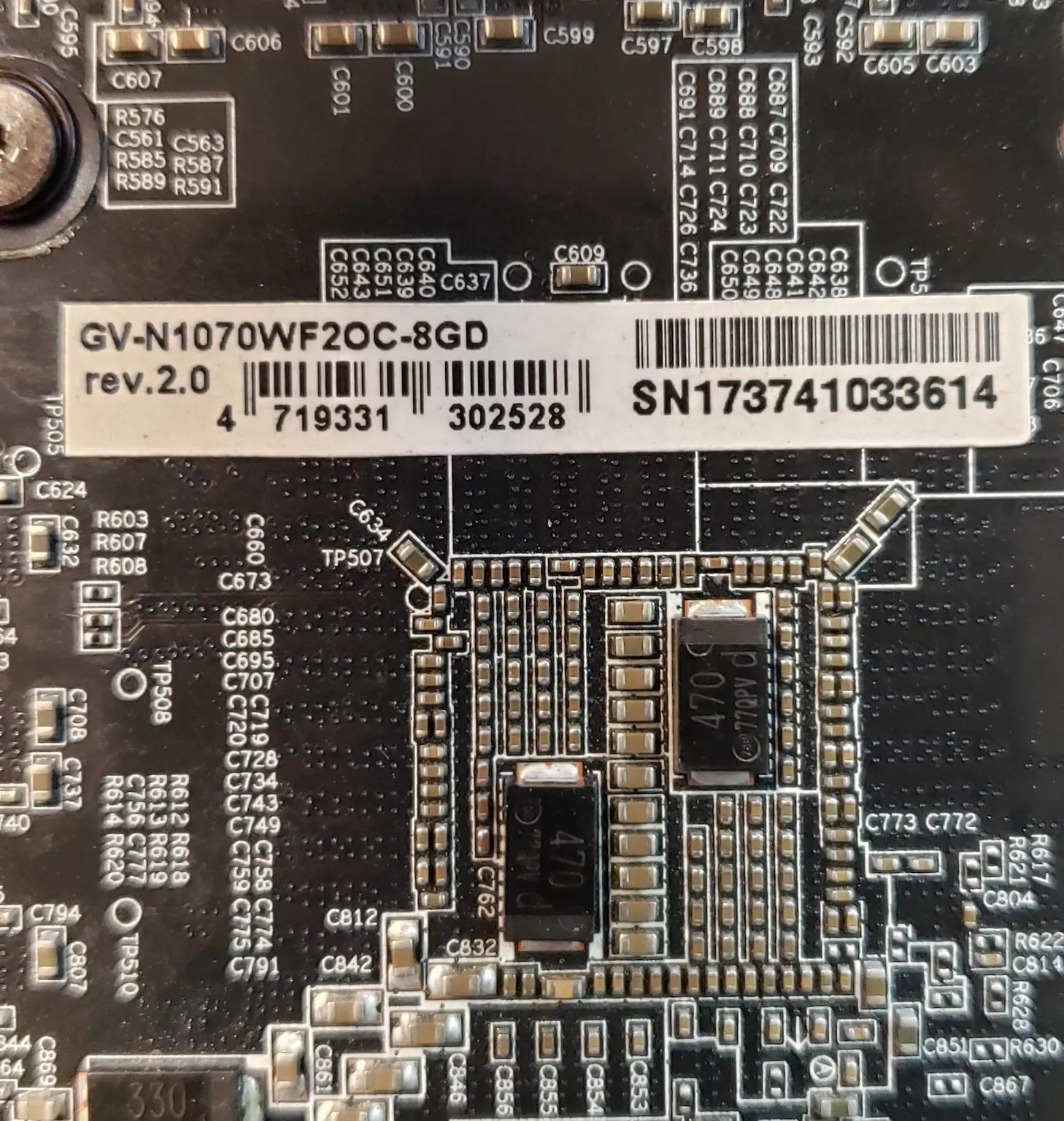 Gigabyte GTX 1070 Windforce OC graphics card