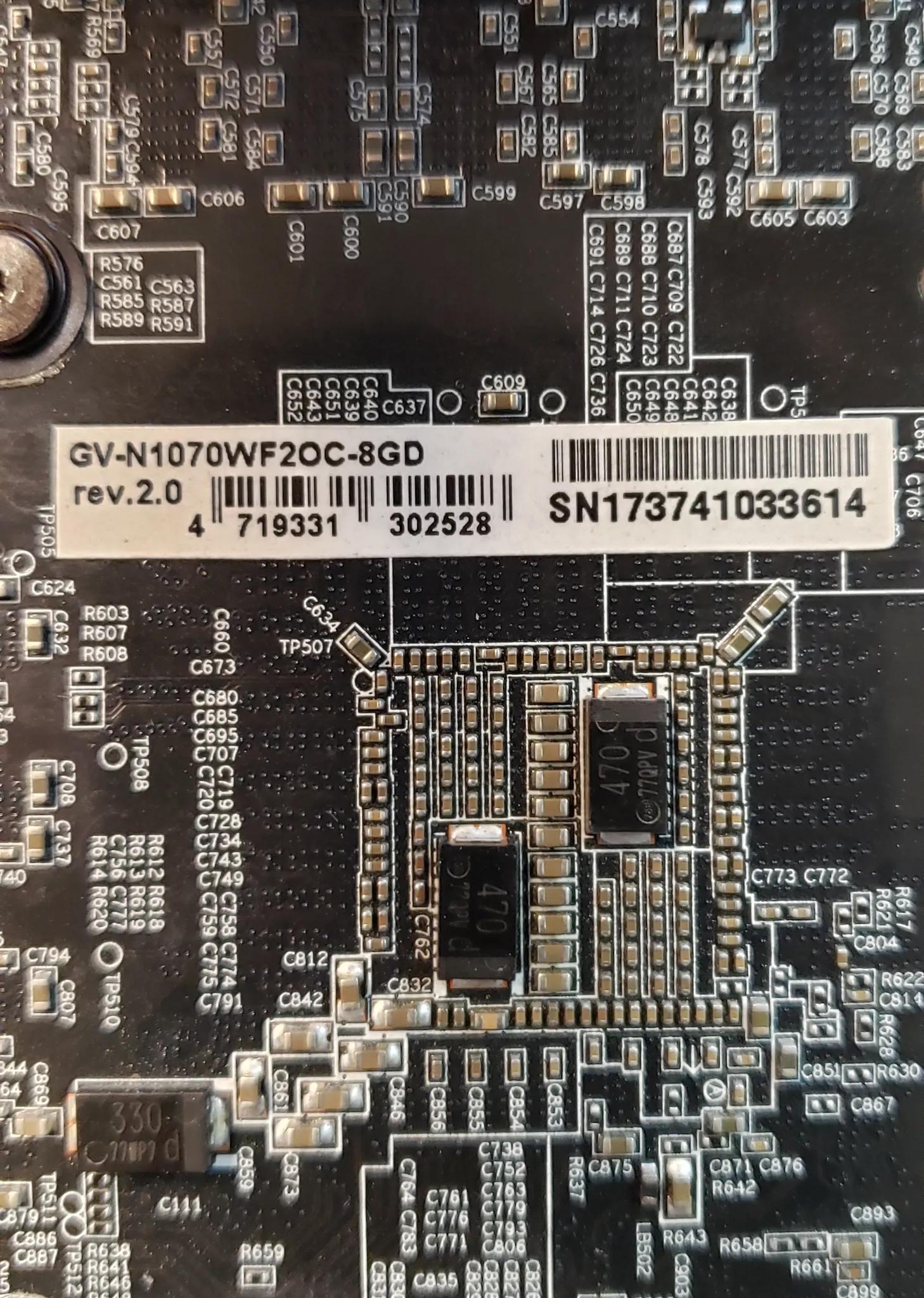 Gigabyte GTX 1070 Windforce OC graphics card