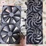 Lot of 5 Fans | 3 Black DeepCool Daisy chain 120mm Black non-rgb | 2 NZXT 140mm fans black non-rgb