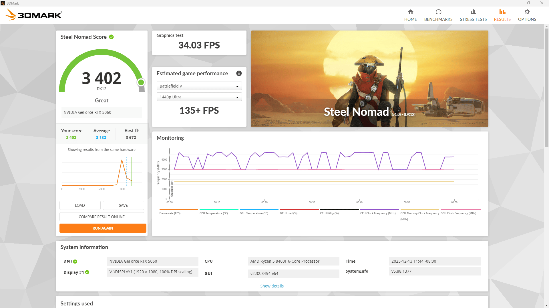 8400F | RTX 5060 | 16 GB | 1 TB | 600W GOLD