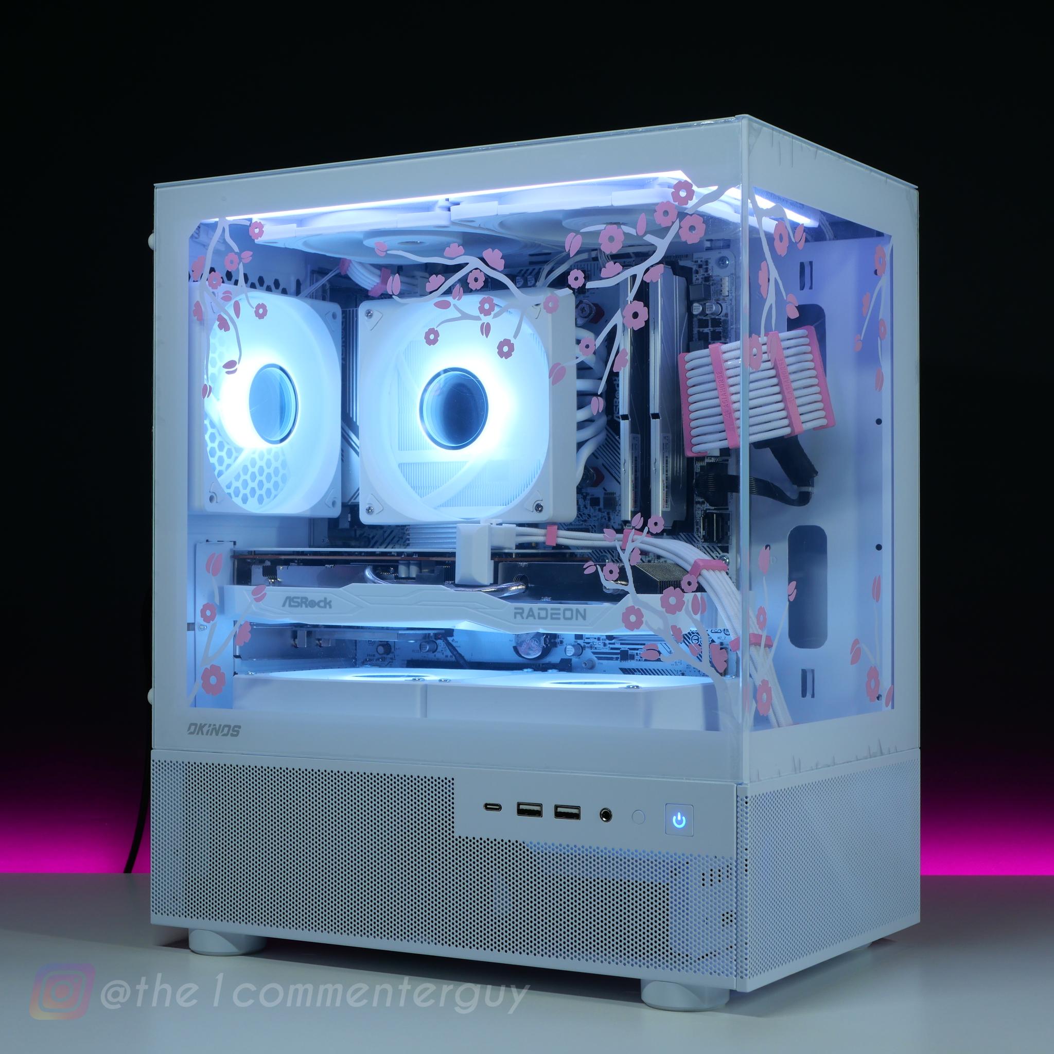 Lil Blossom 🌸|🤍 Ryzen 5600, RX 6600, 32gb ram, 1TB 4.0 nvme