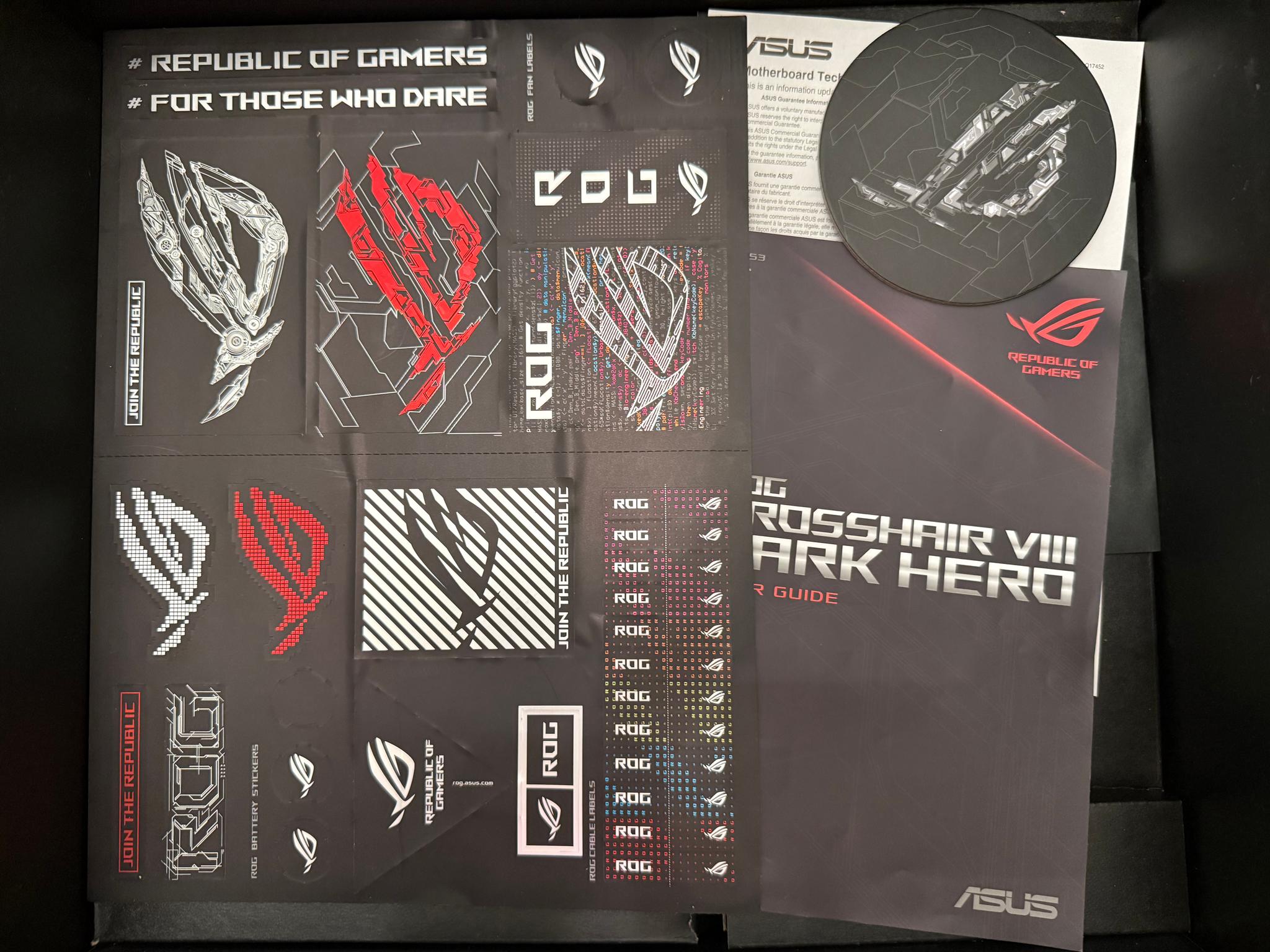 ROG Crosshair VIII Dark Hero X570, Excellent Condition!