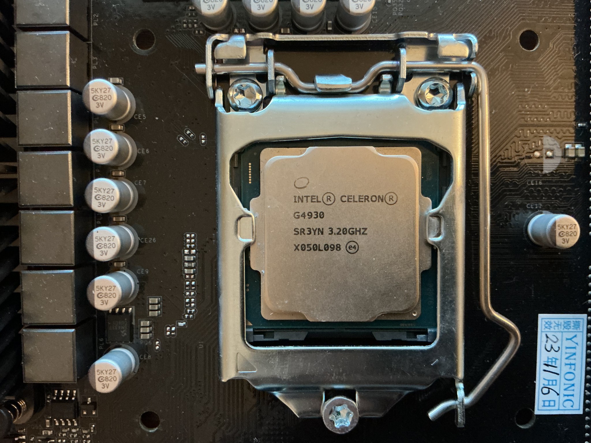 Asrock z370 Motherboard/Celeron/8gb RAM/cooler/Bluetooth & WiFi