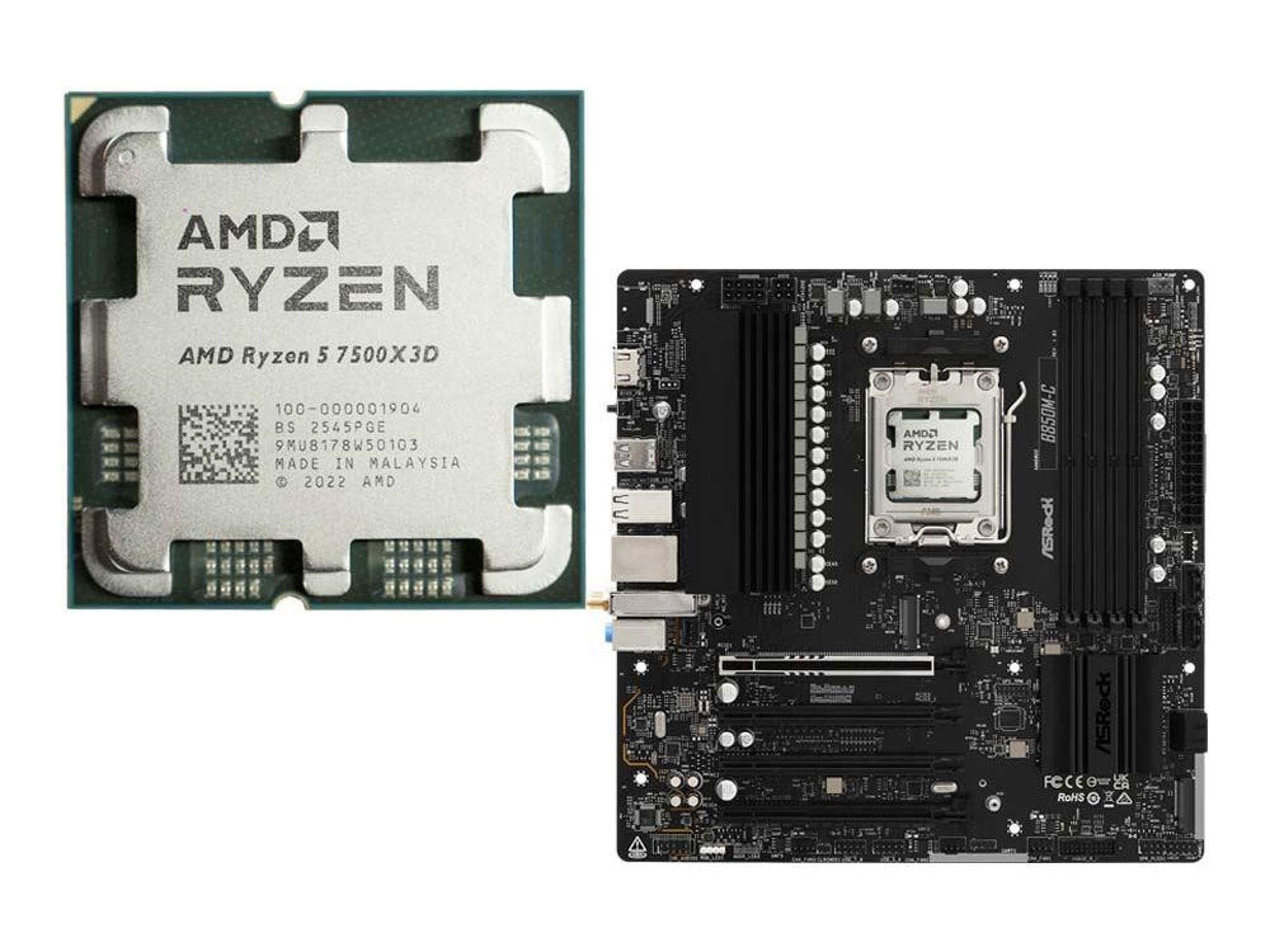 AMD Ryzen 5 7500X3D + AsRock B850M-C Bundle
