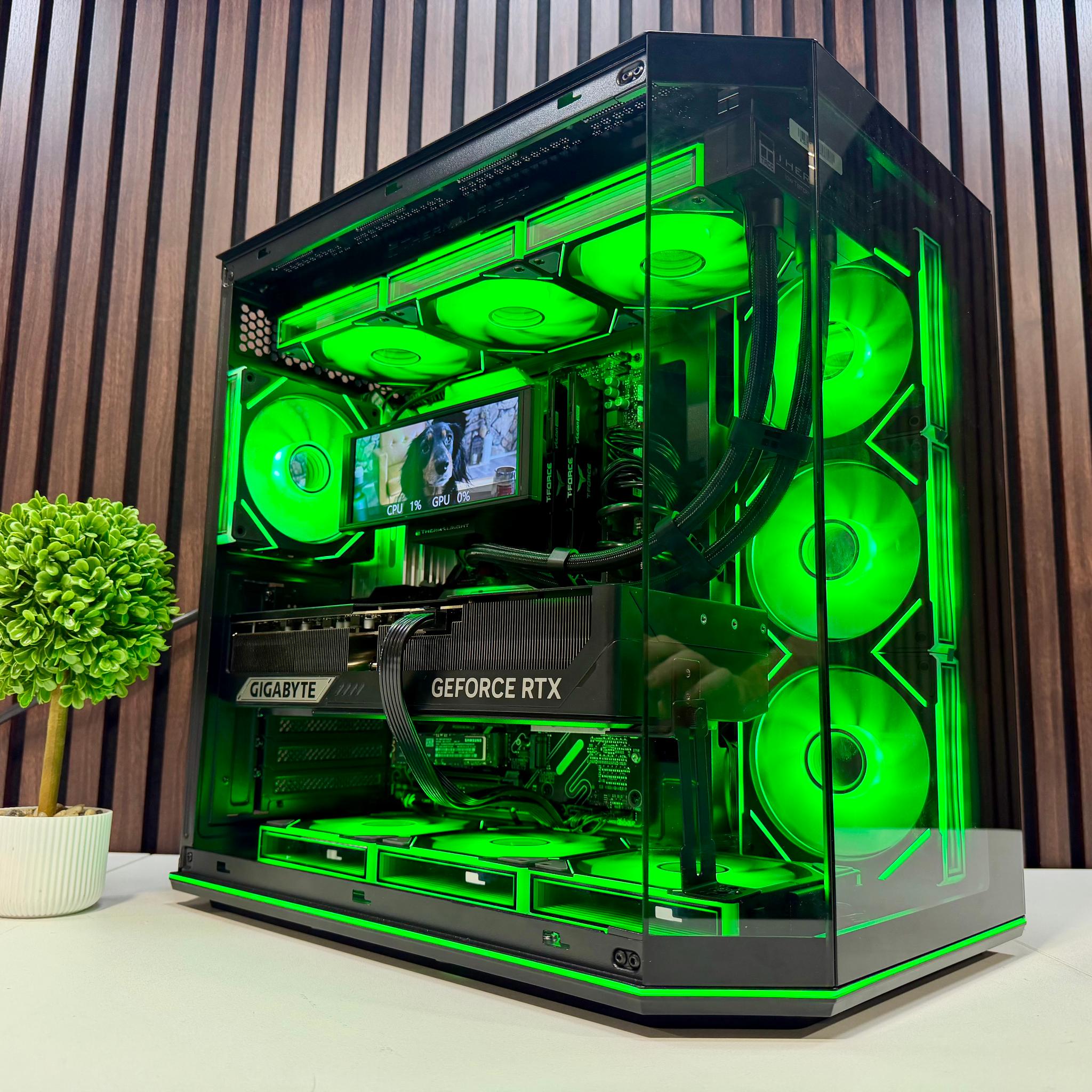 RTX 5090 | Ryzen 9950X3D | 64GB DDR5 | 4TB M.2 | 1200 Watt Gold PSU | LCD AIO