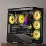FREE SHIP 🖤🌈 Black RGB Gaming PC | RX 9060 XT 16 GB | AMD Ryzen 7 5700X | 1 TB NVME | 32 GB DDR4