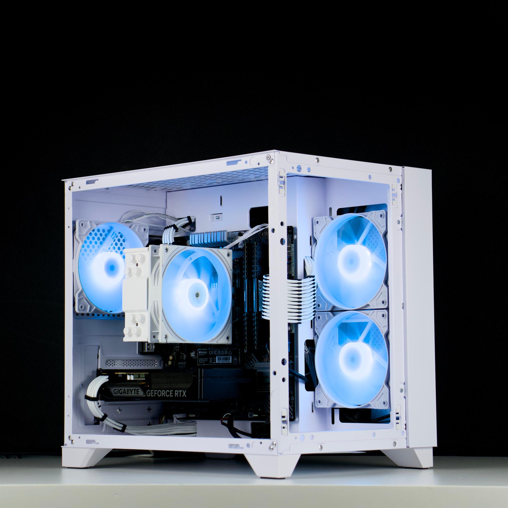 🧊❄️🧊 White Gaming PC – RTX 5060 , Ryzen 5 5600X, 32GB RAM, 1TB SSD - WiFi, BlueTooth 🧊❄️🧊