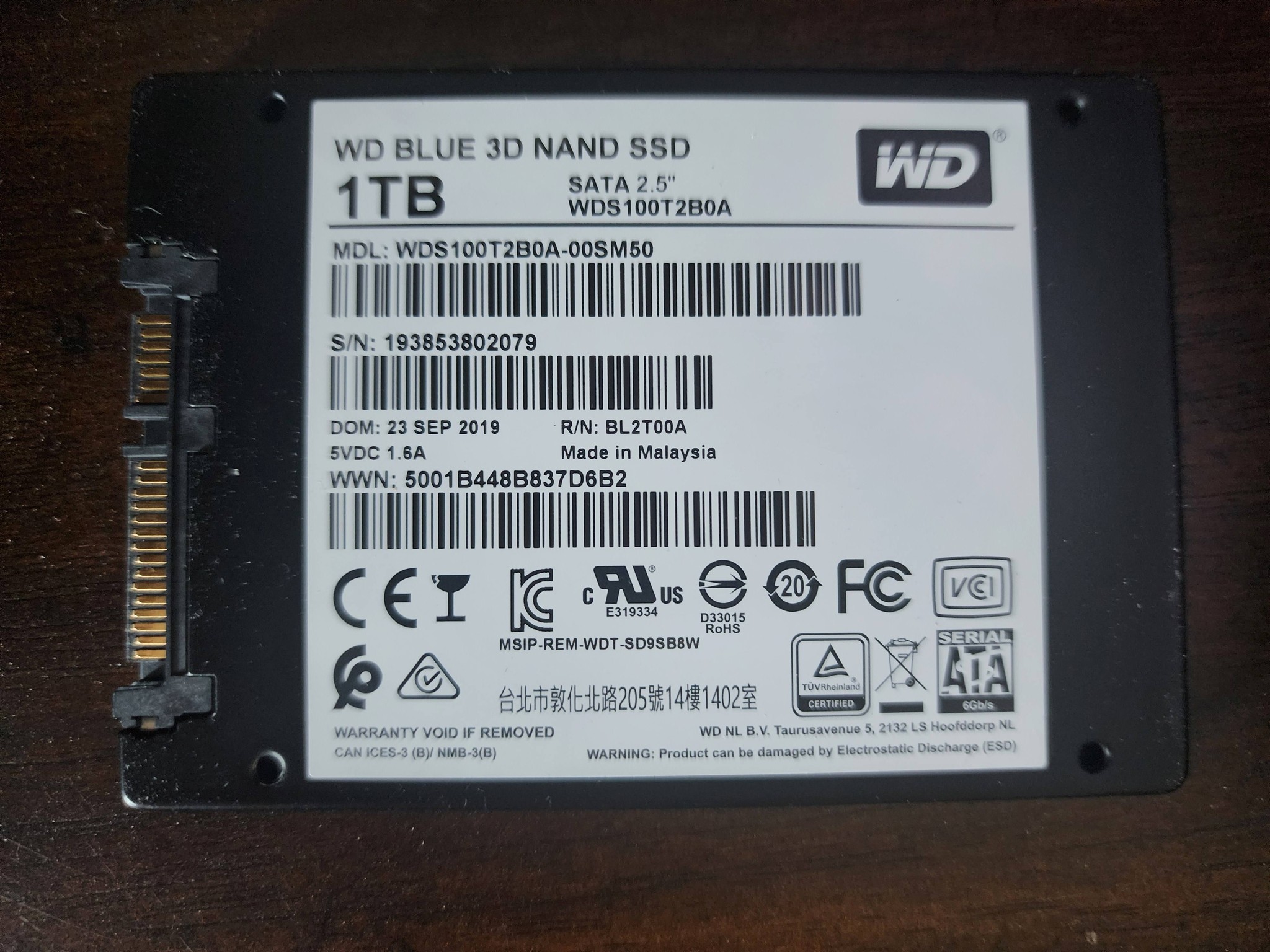 Western Digital WD Blue 1TB SSD