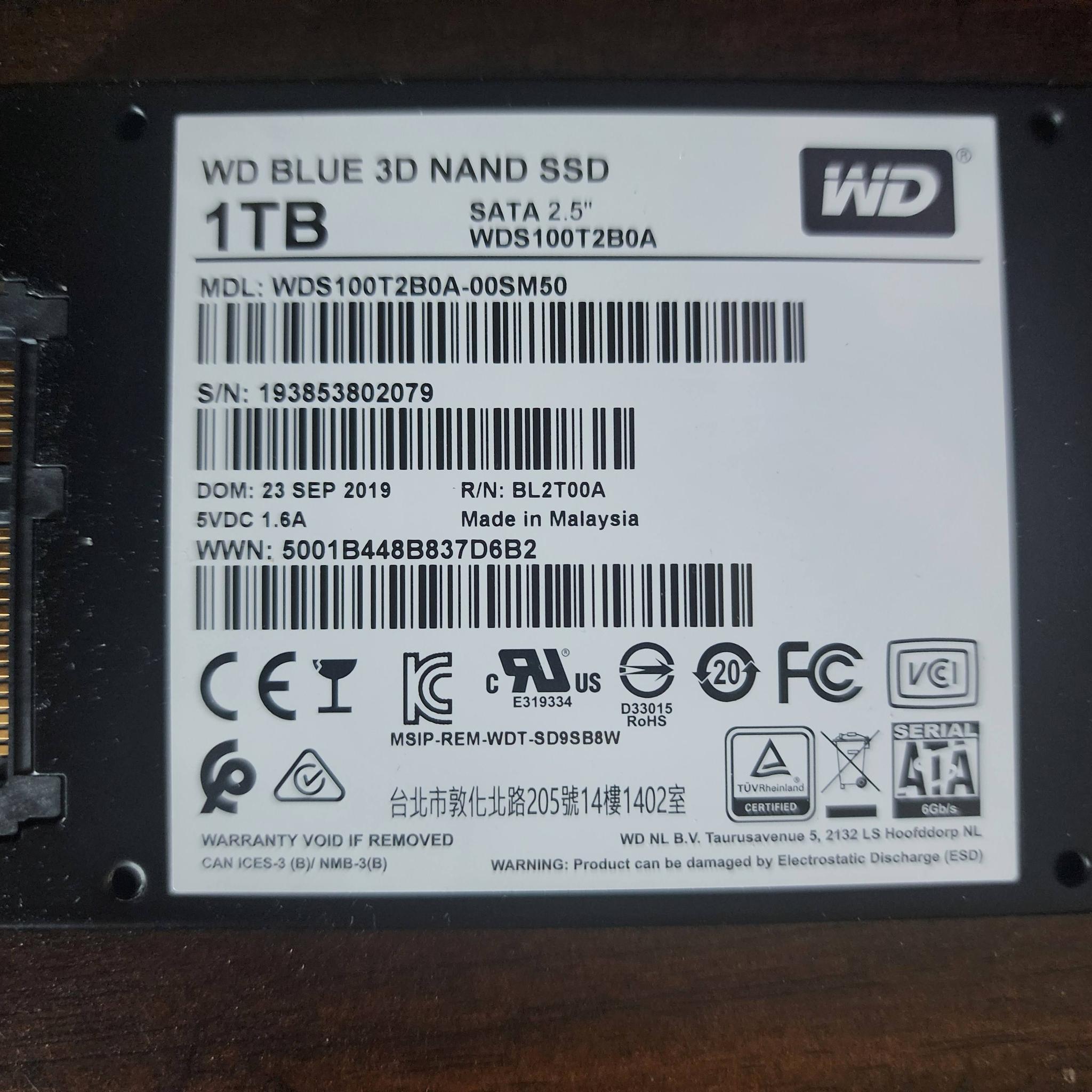 Western Digital WD Blue 1TB SSD