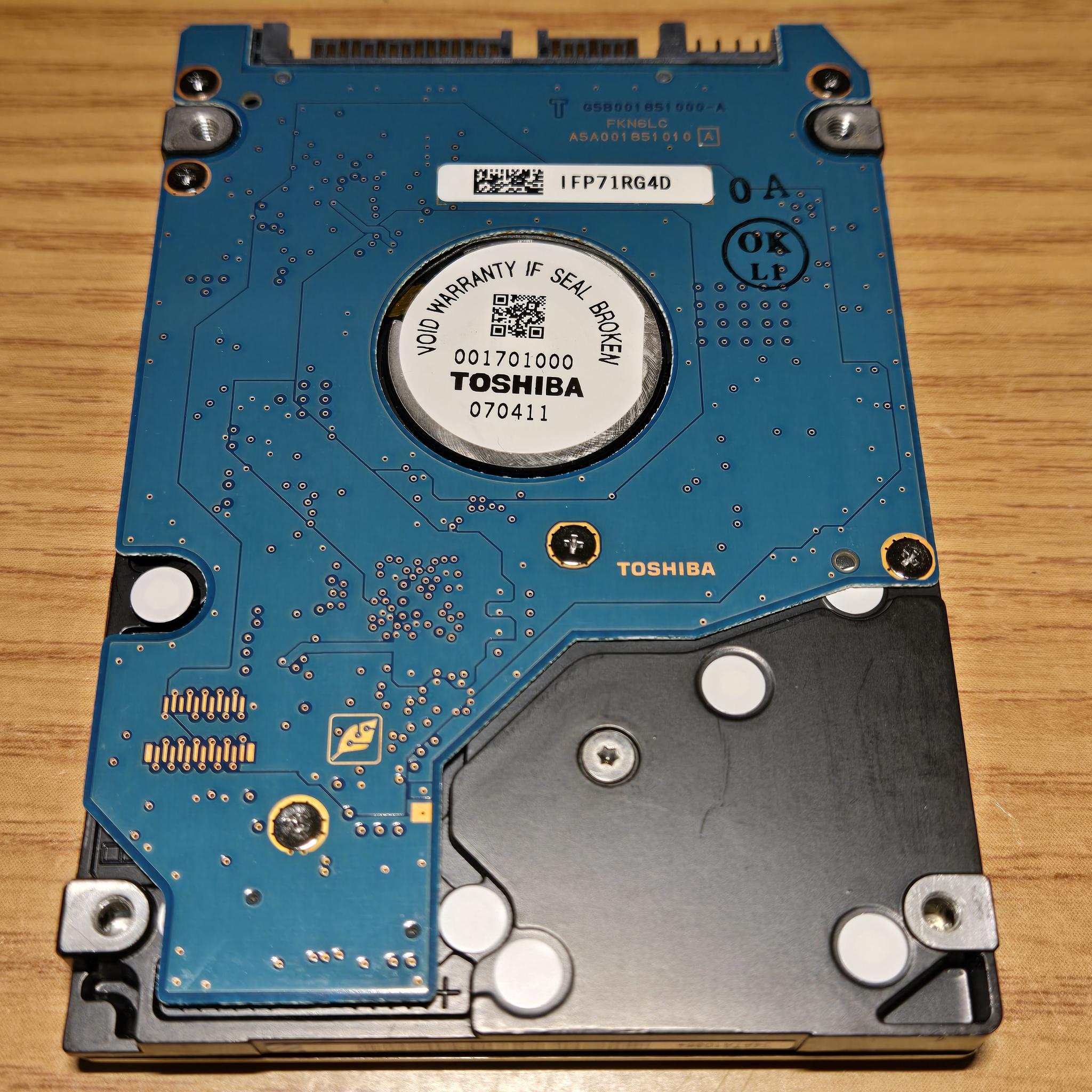 USED Toshiba 120GB 5400RPM HDD